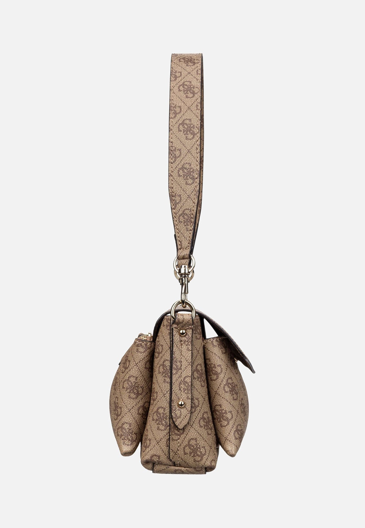 Guess Brenton Flap Logo 48190 Latte Shoulder Bag