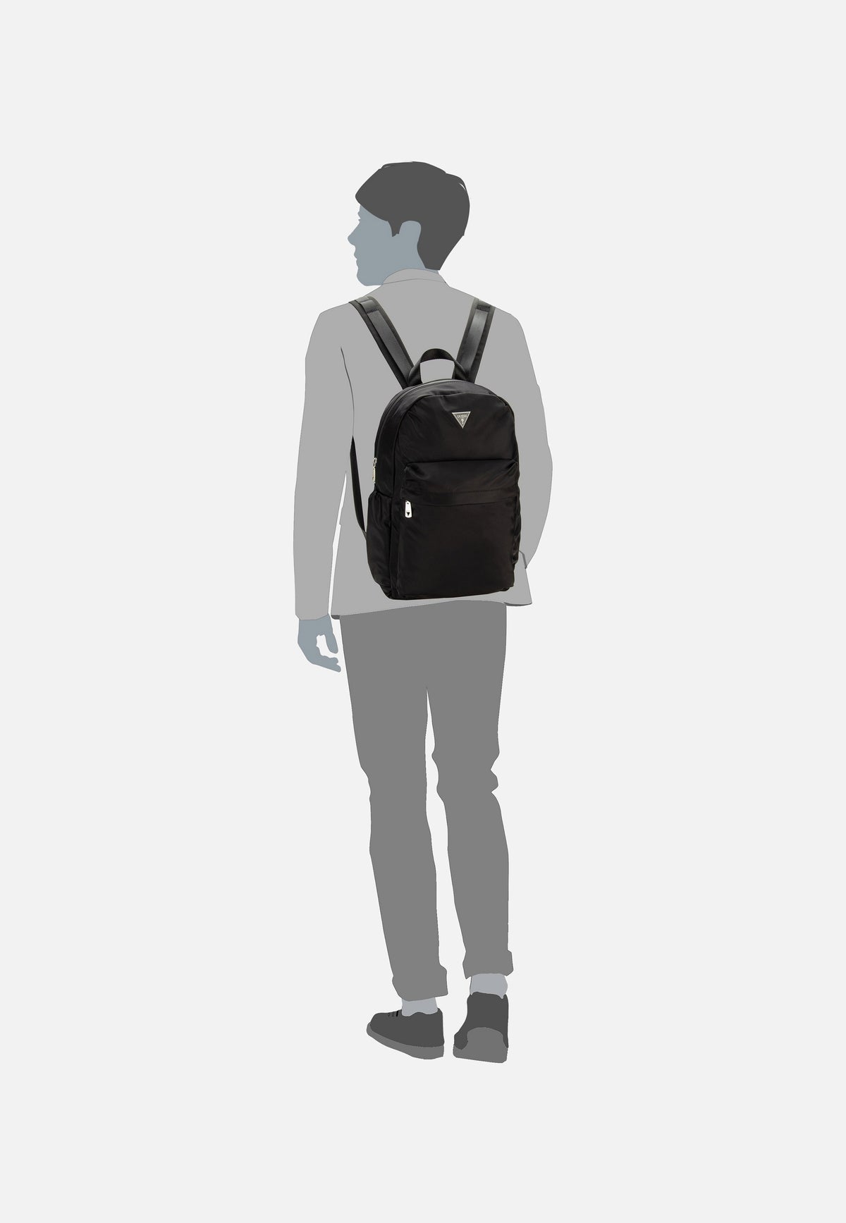 Guess Elvis Nylon Eco P4105 Black Rugtassen