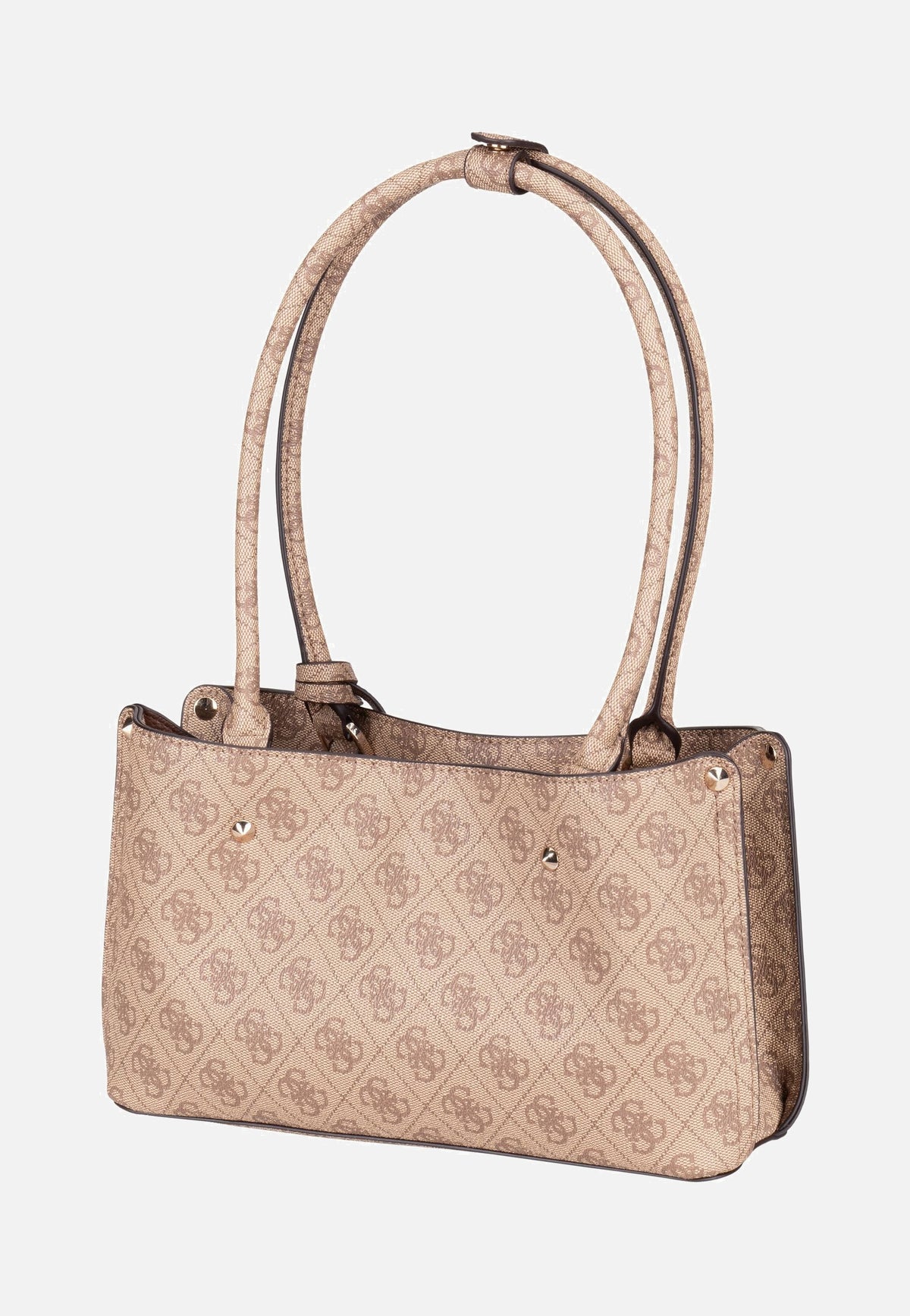 Guess Meridian 2 Shoulder SAT 74090 Latte Logo Shoulder Bag