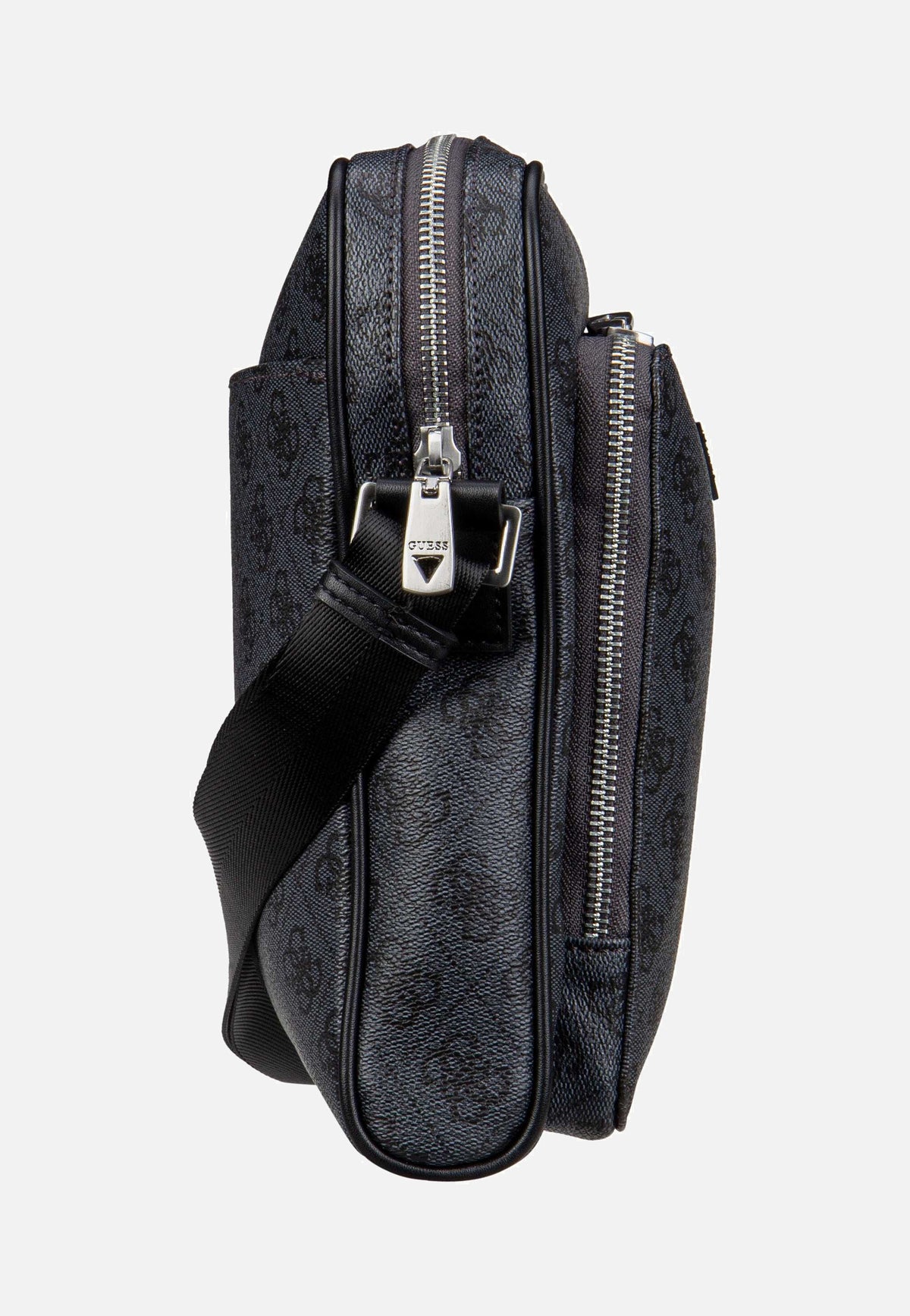 Guess Milano 4G Eco Top Zip Black Crossbody Bag