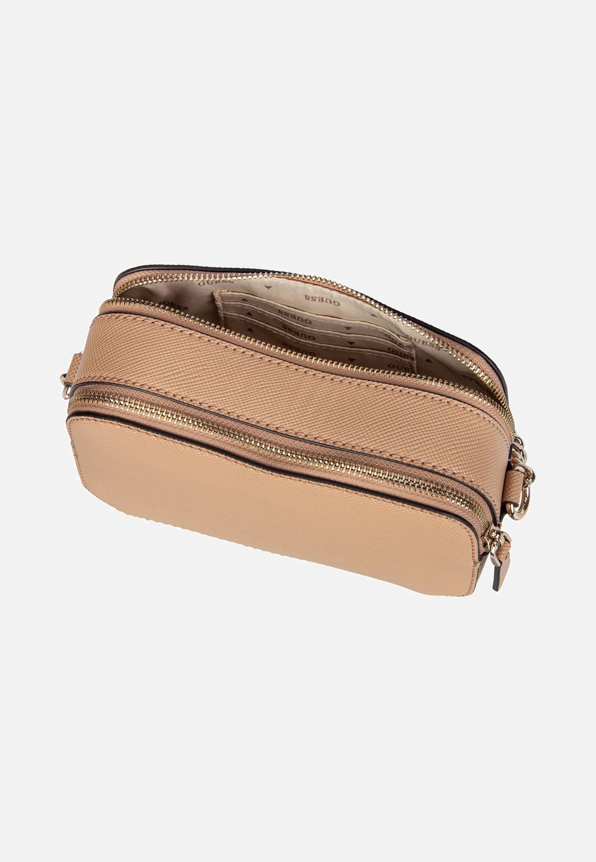 Guess Noelle Camera Beige Crossbody Bag