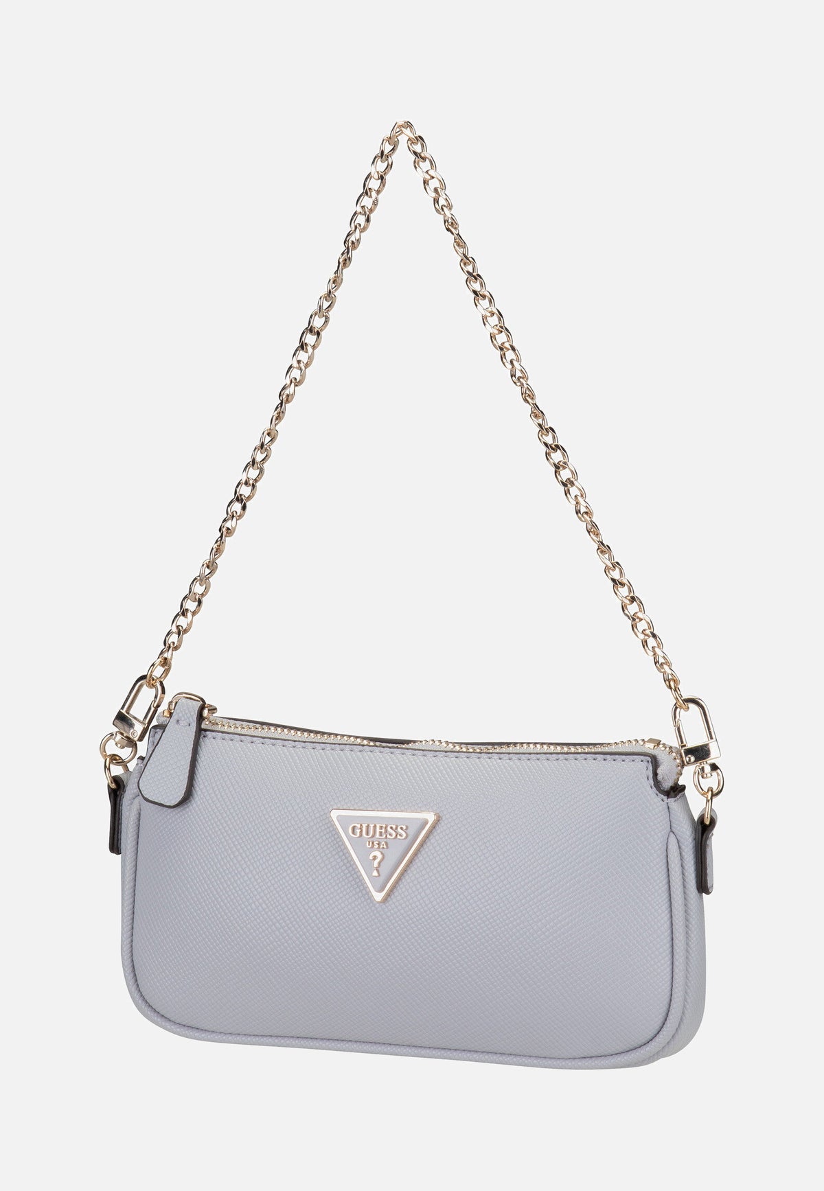 Guess Noelle Double Pouch ZG Lavendar Grey Crossbody Bag