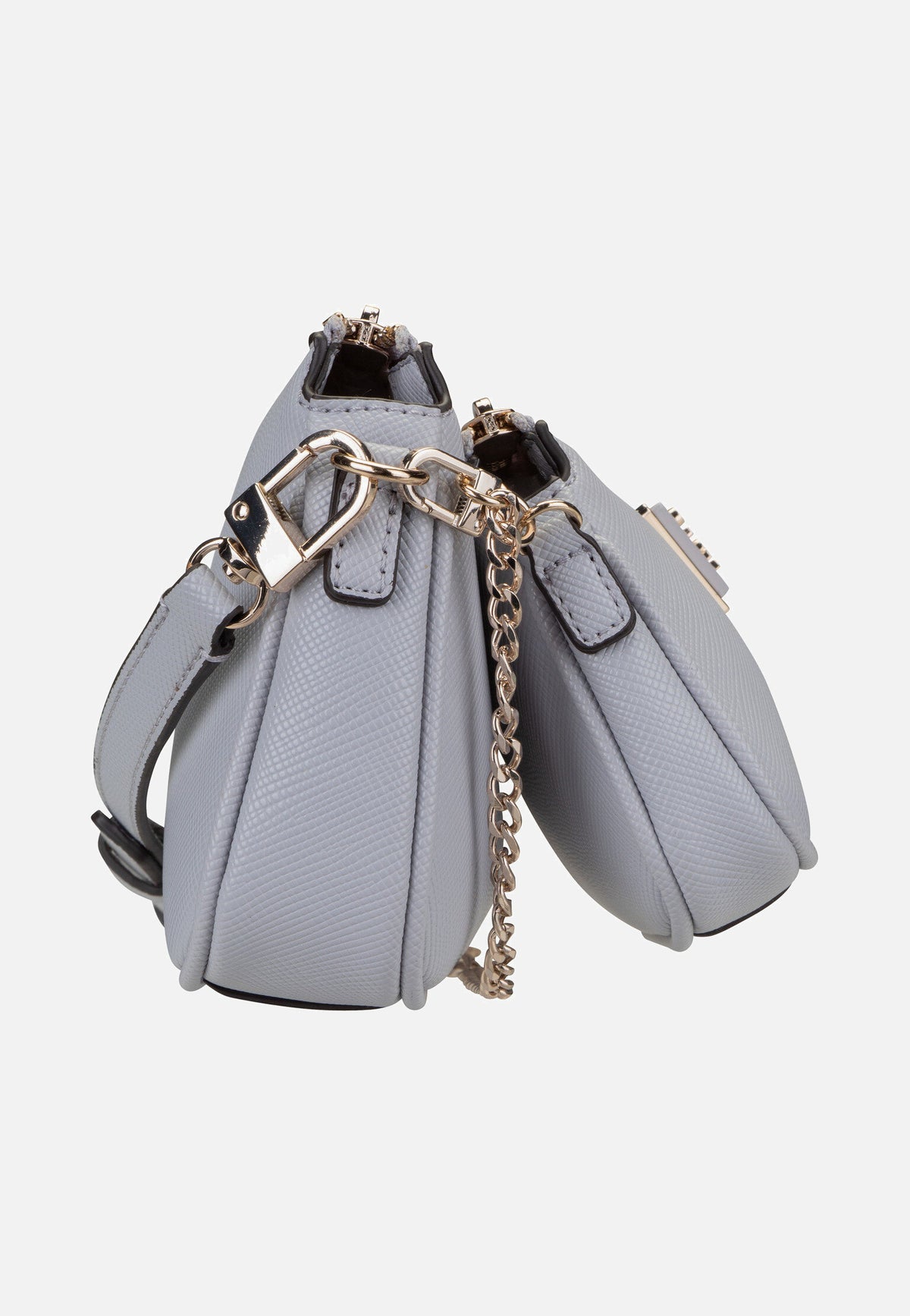 Guess Noelle Double Pouch ZG Lavendar Grey Crossbody Bag