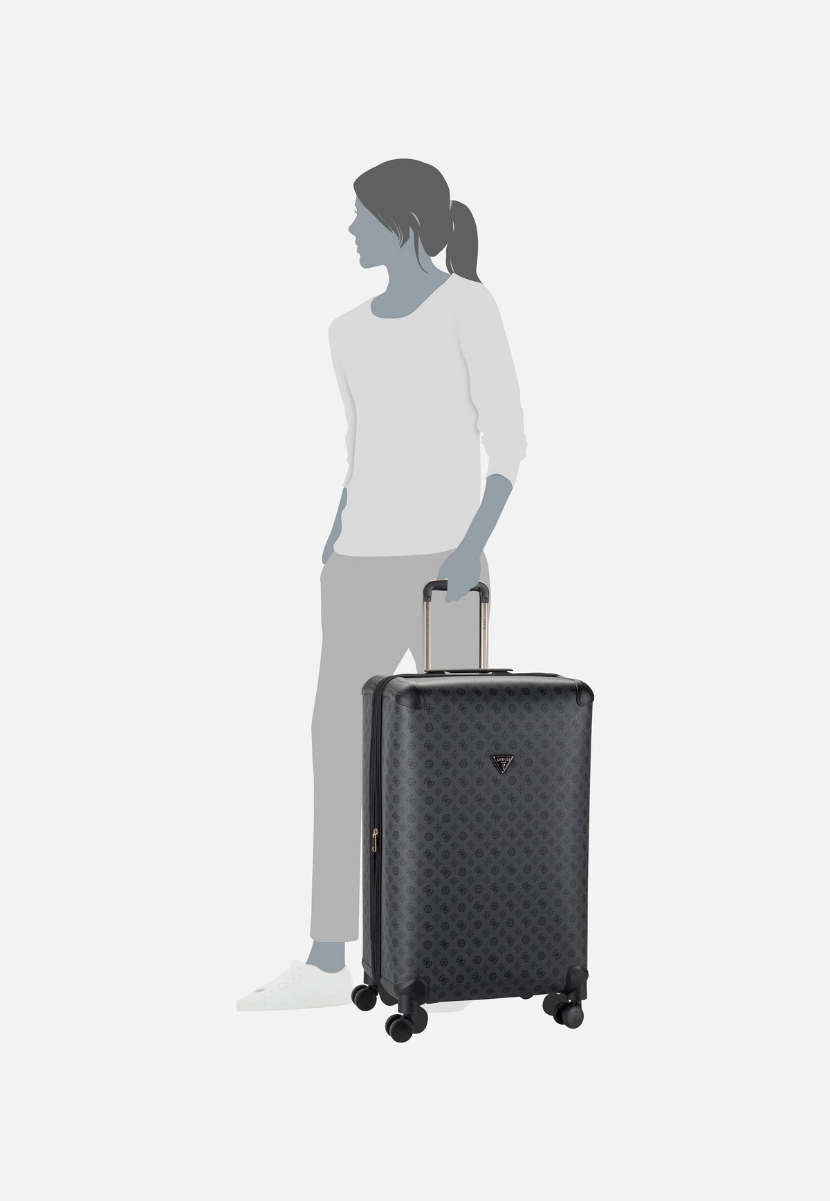 Guess Wilder 28 in 8-Wheeler 52988 Charcoal Suitcase