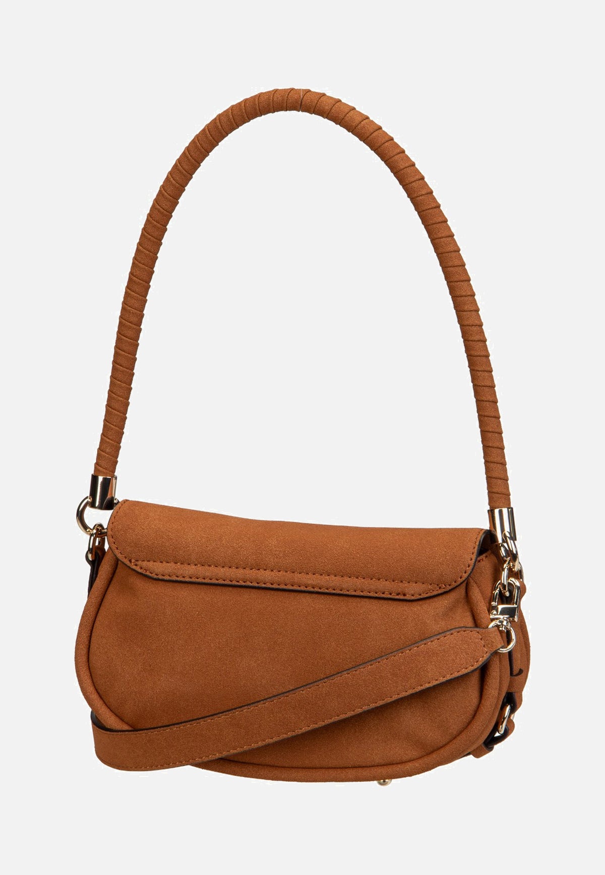 Guess Danya Flap Shoulder Cognac Shoulder Bag