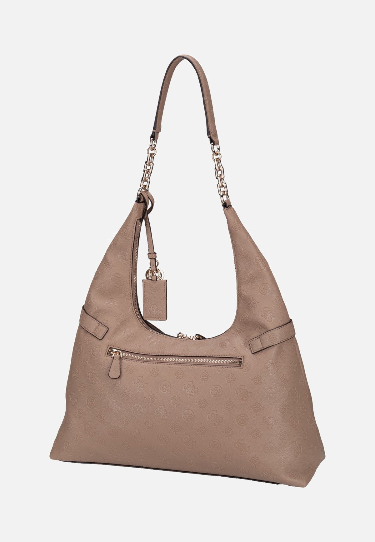Guess Ella Logo 46010 Beige Logo Sac Hobo