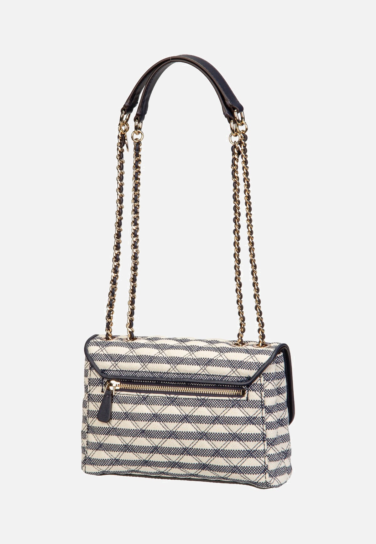 Guess Giully II 2 Comp Conv Flap Navy Multi Crossbody Bag