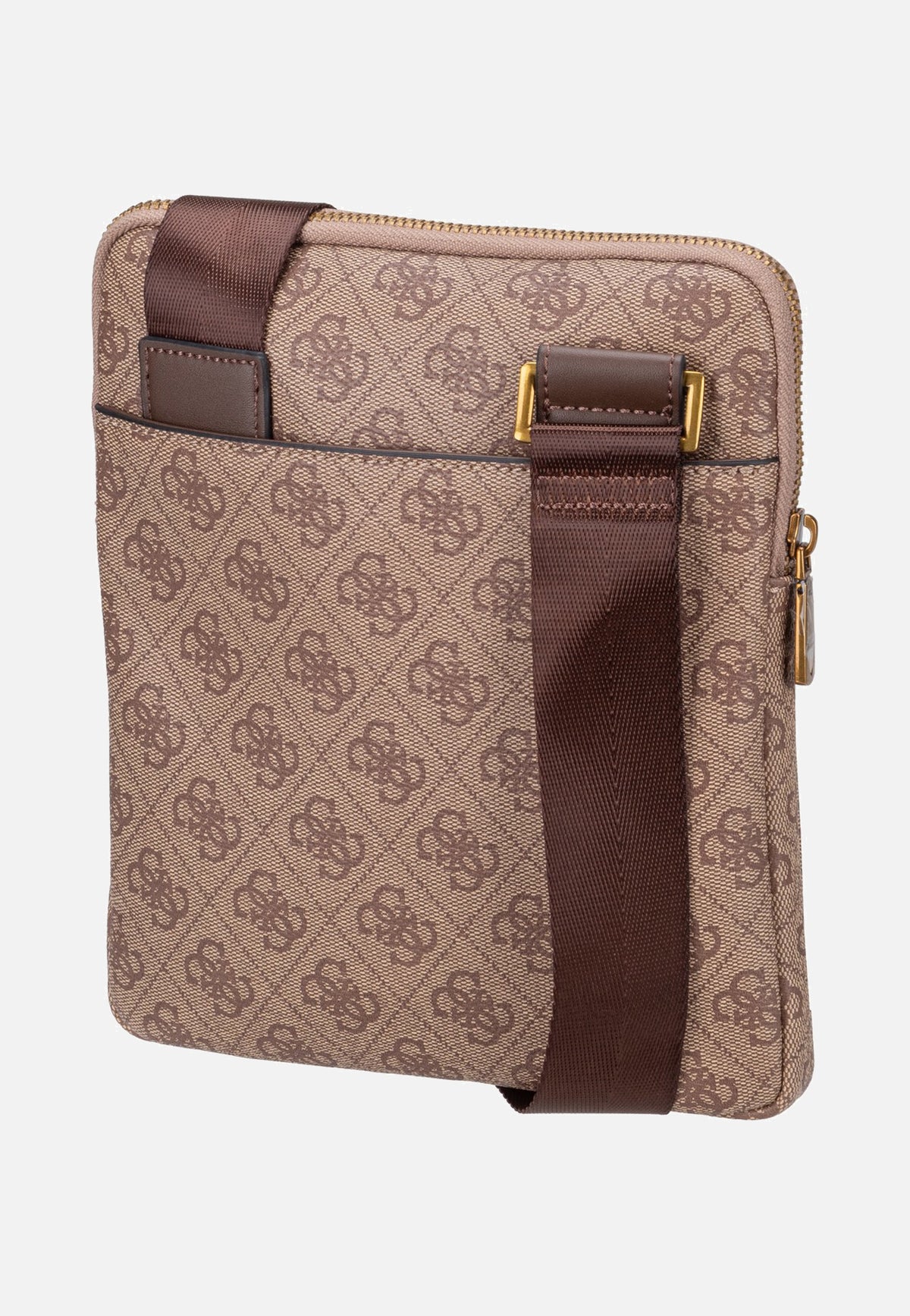 Guess Milano Crossbody Flat Beige/Brown Borsa a tracolla