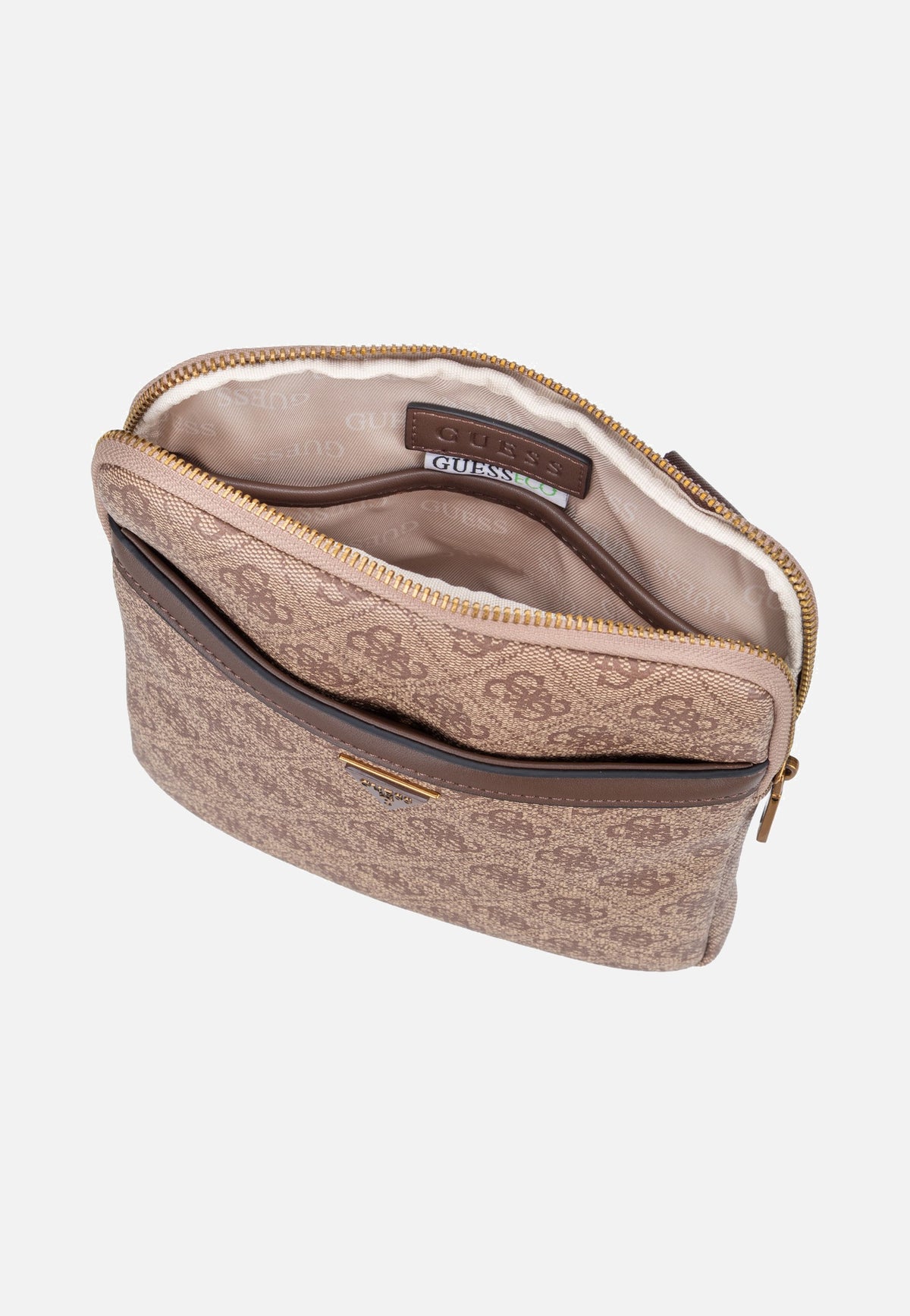Guess Milano Crossbody Flat Beige/Brown Borsa a tracolla