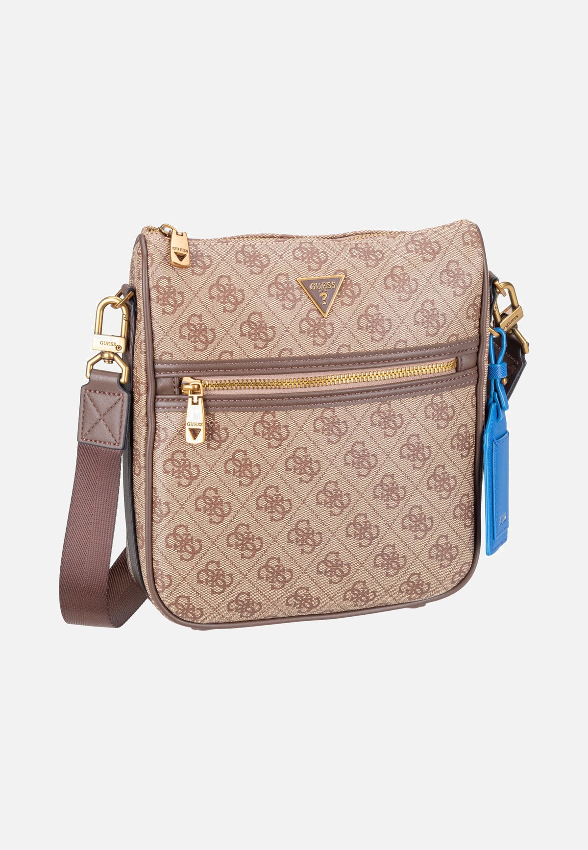 Guess Milano Vertical Crossbody 2 Beige/Brown Borsa a tracolla