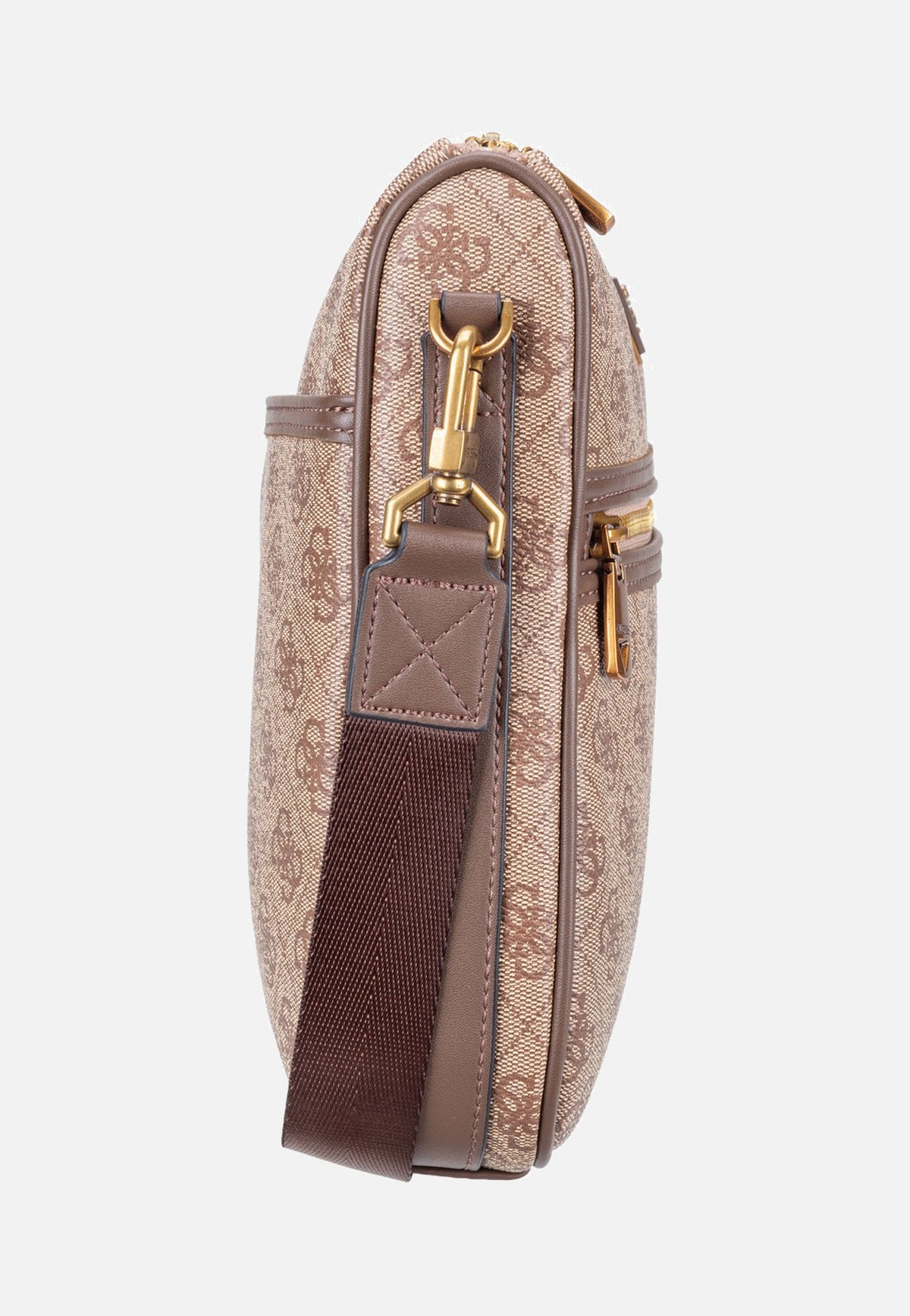 Guess Milano Vertical Crossbody 2 Beige/Brown Borsa a tracolla