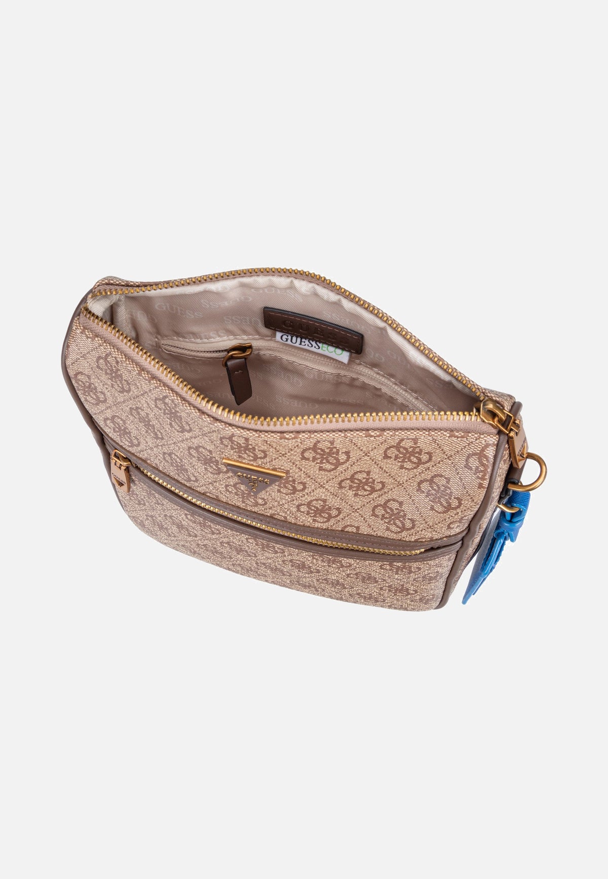 Guess Milano Vertical Crossbody 2 Beige/Brown Borsa a tracolla