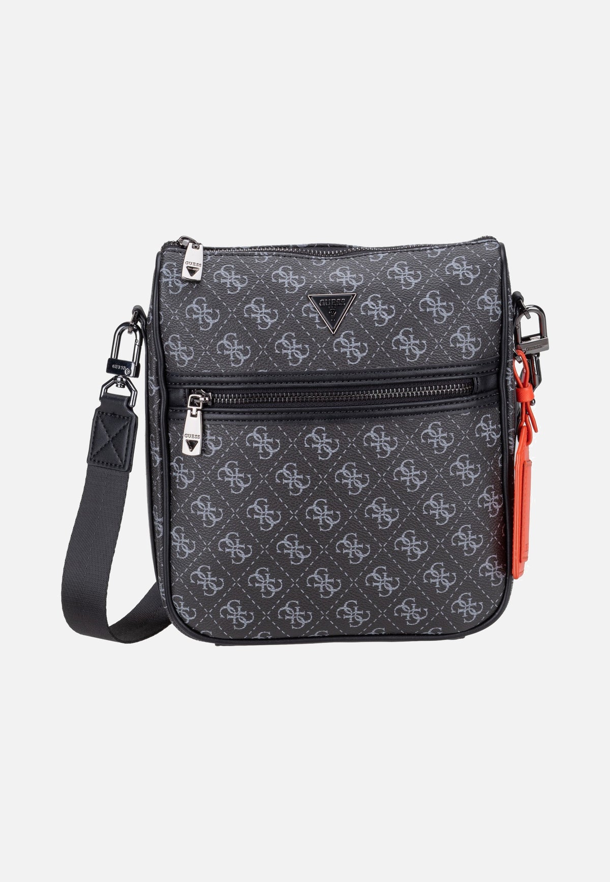 Guess Milano Vertical Crossbody 2 Dark Black Borsa a tracolla