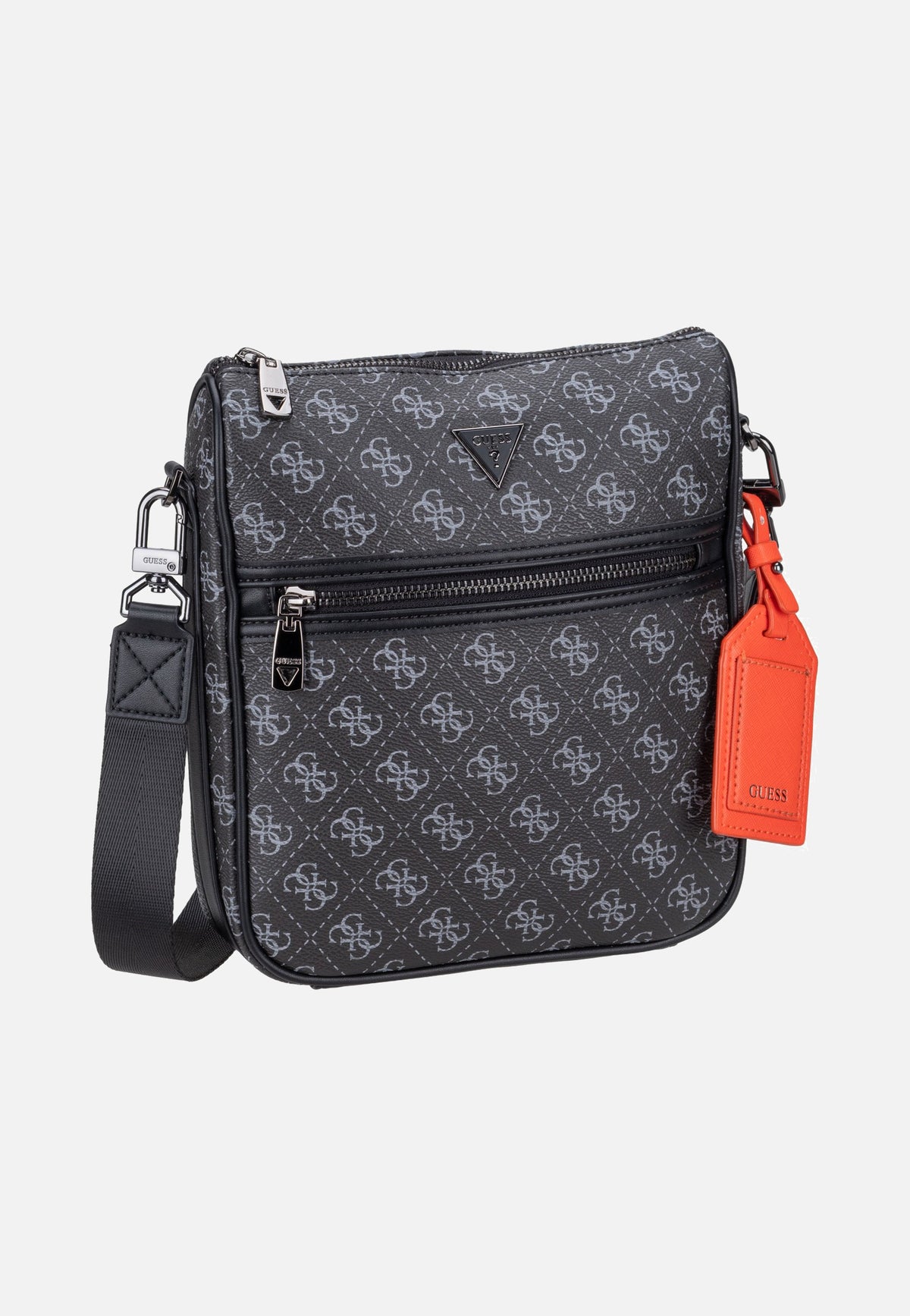 Guess Milano Vertical Crossbody 2 Dark Black Borsa a tracolla
