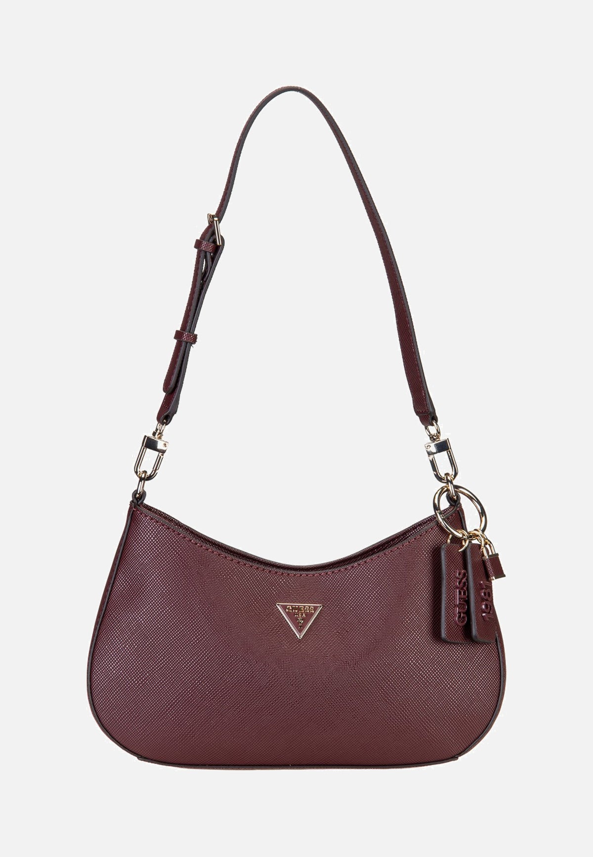 Guess Noelle II Top Zip Saffiano 72180 Burgundy Sac de soirée