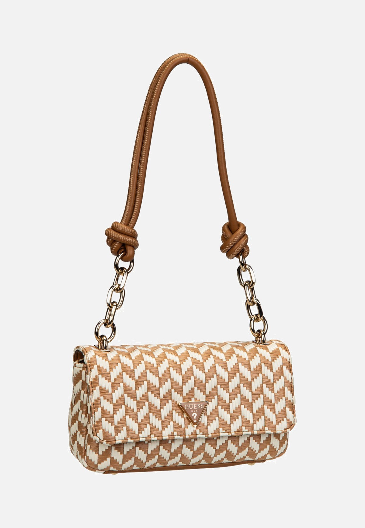 Guess Tessi Flap Shoulder Cognac Multi Shoulder Bag