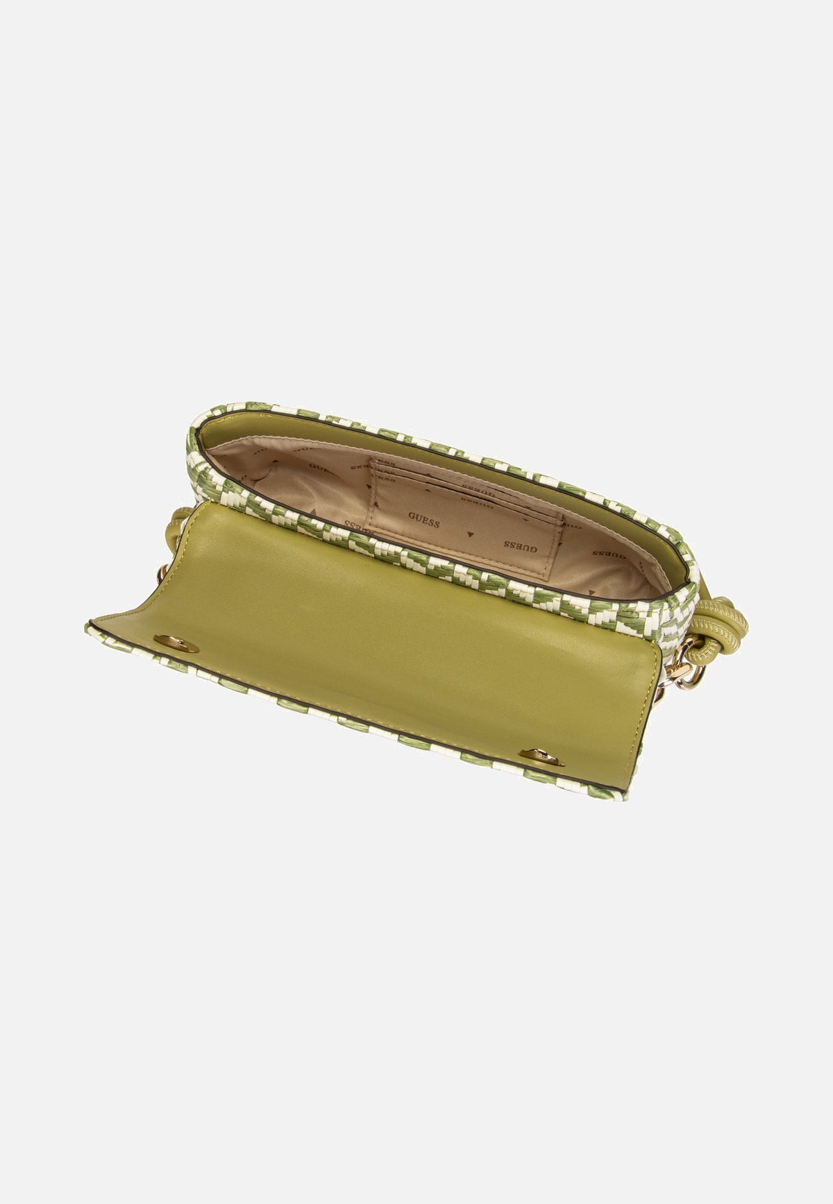 Guess Tessi Flap Shoulder Olive Multi Shoulder Bag