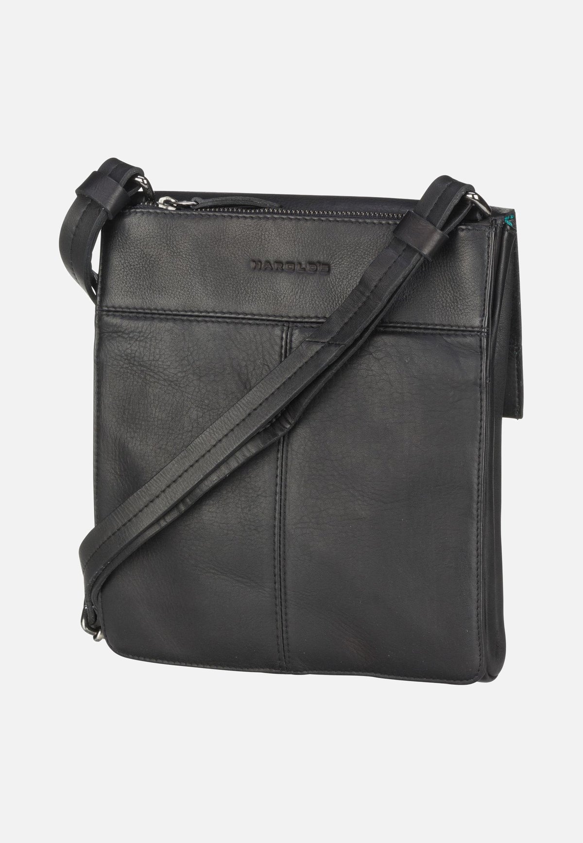 Harold's Campo Plaid CA26 Schwarz Crossbody Bag