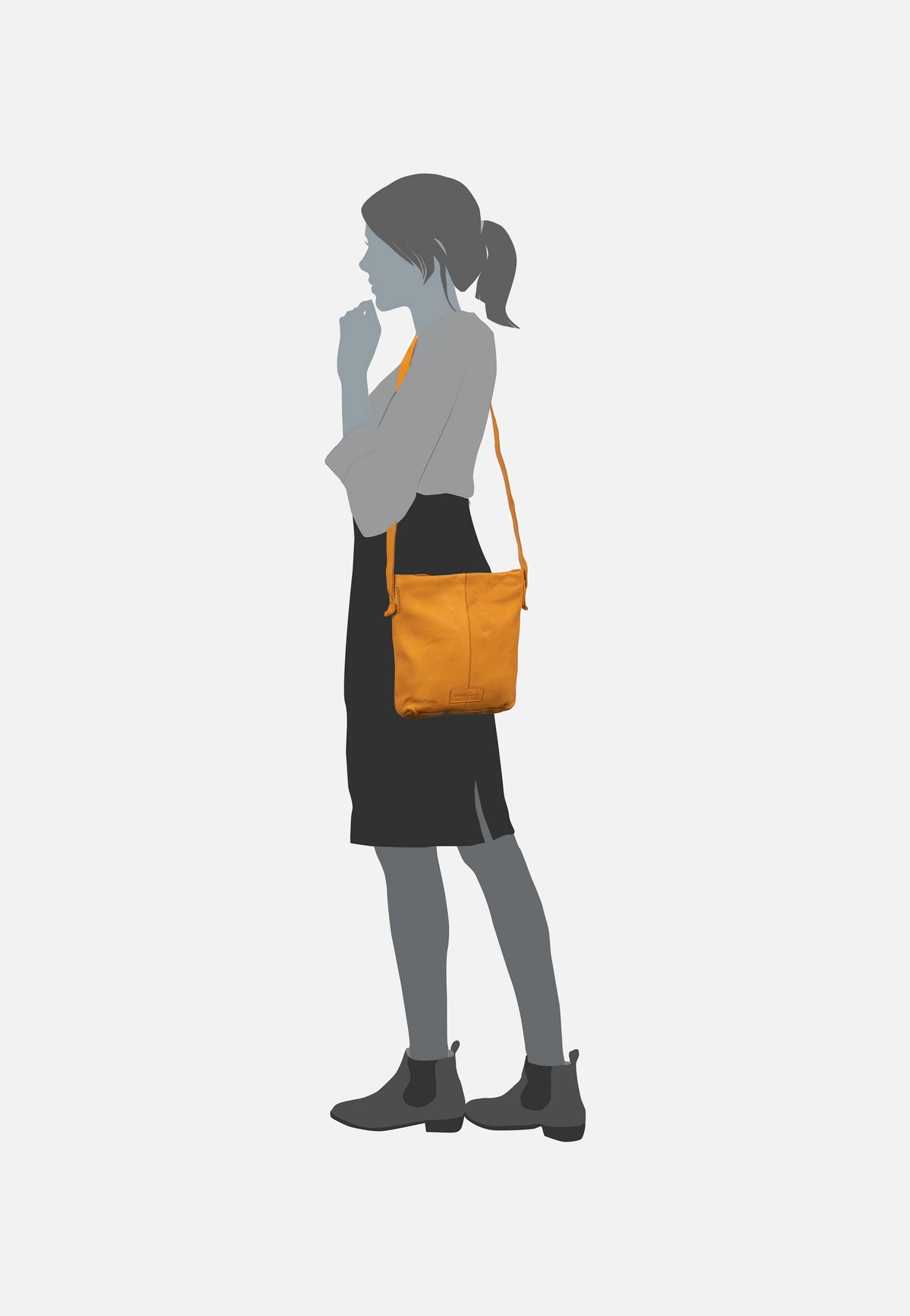 Harold's Submarine 2861 Schwarz Sac pochette