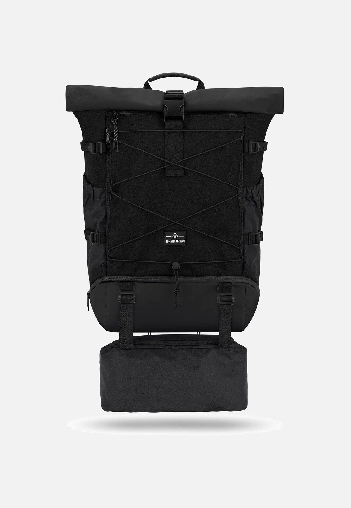 Johnny Urban Allen Large Travel Schwarz Rolltop Backpack