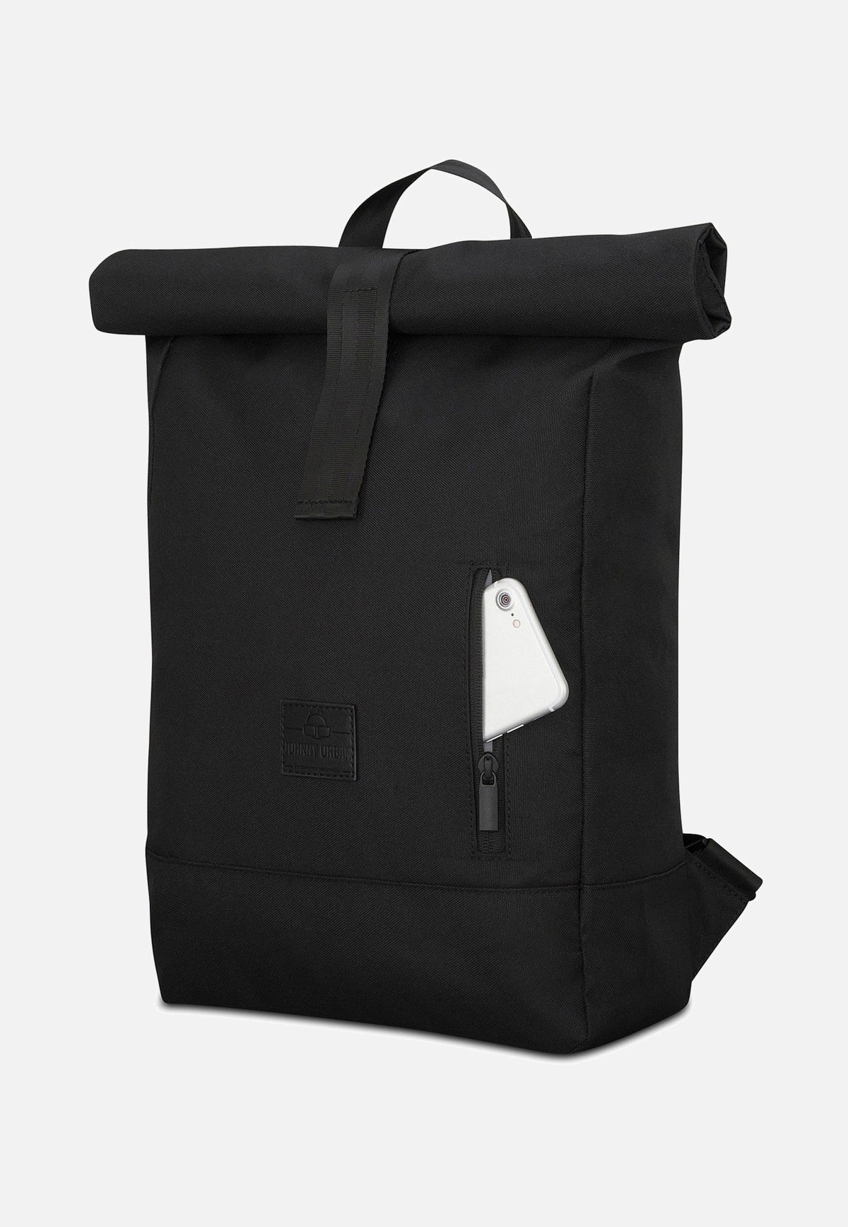 Johnny Urban Robin Medium Schwarz Rolltop Backpack