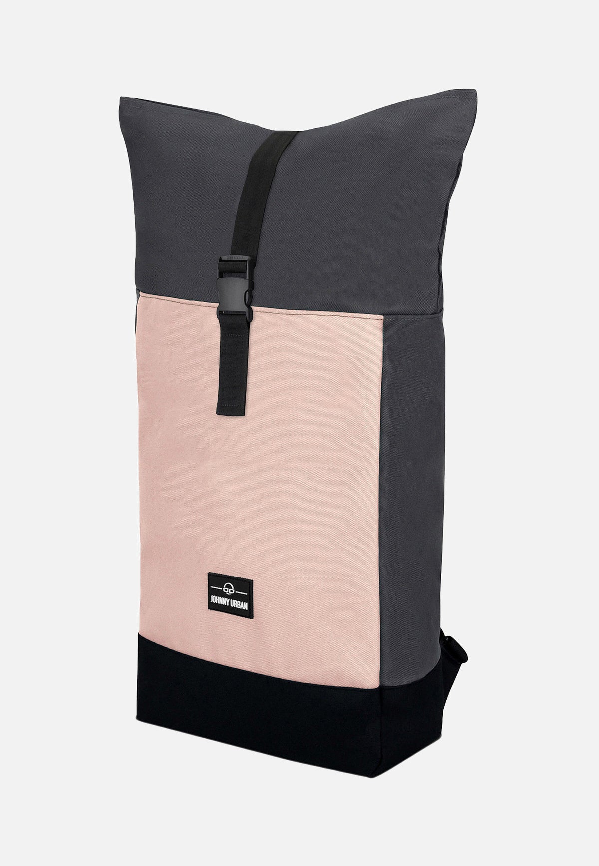 Johnny Urban Ryan Grau-Rosa Rolltop Rugzak