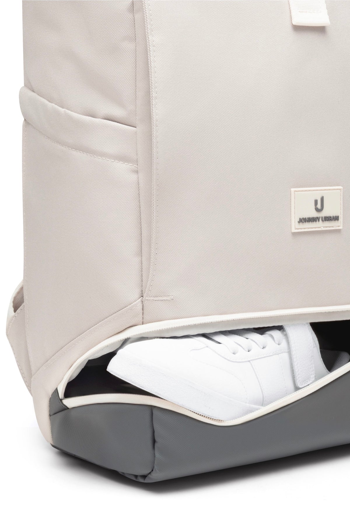 Johnny Urban Allen Large Sand-Grau Rolltop Rugzak