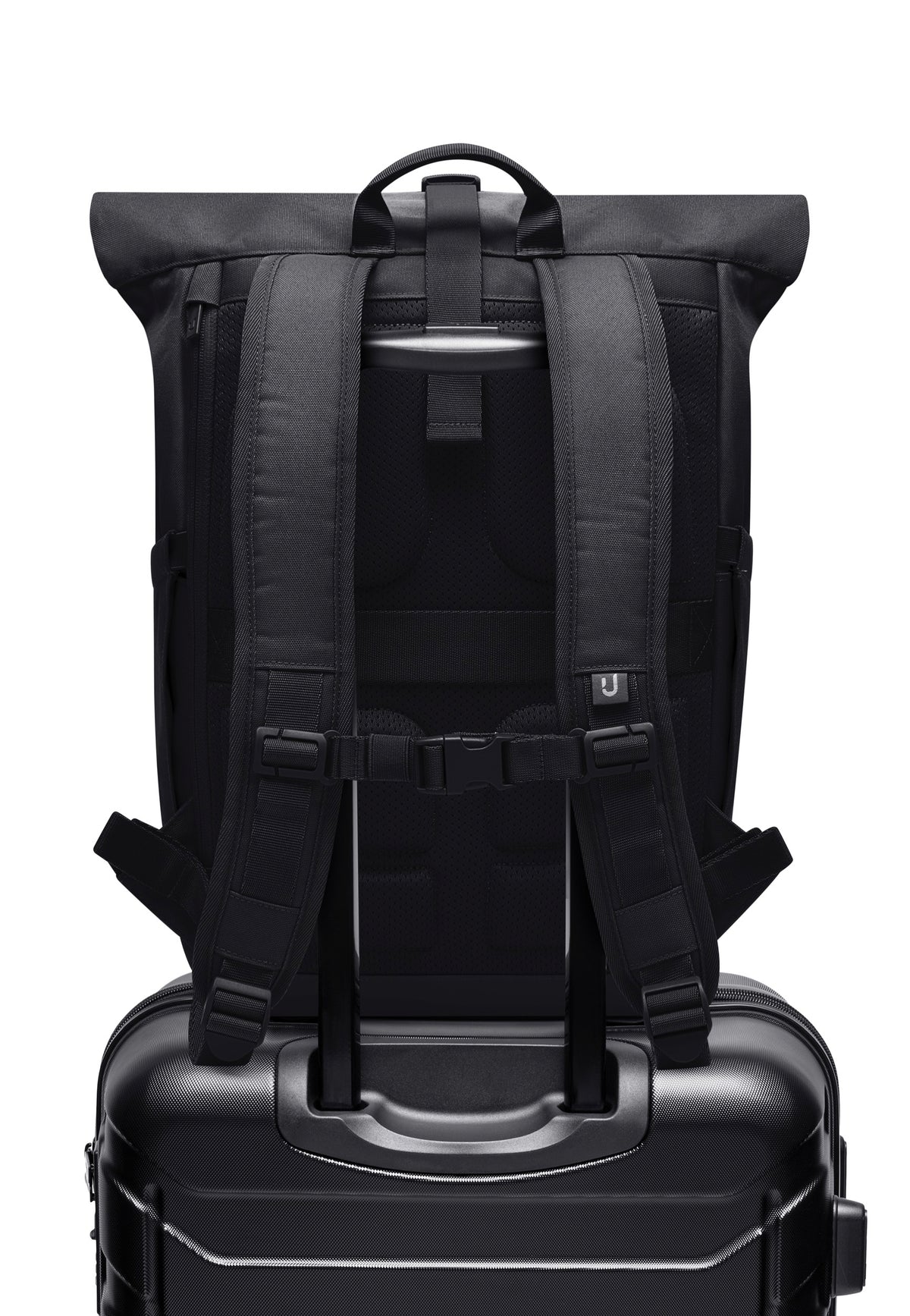 Johnny Urban Allen Large Schwarz Rolltop Backpack
