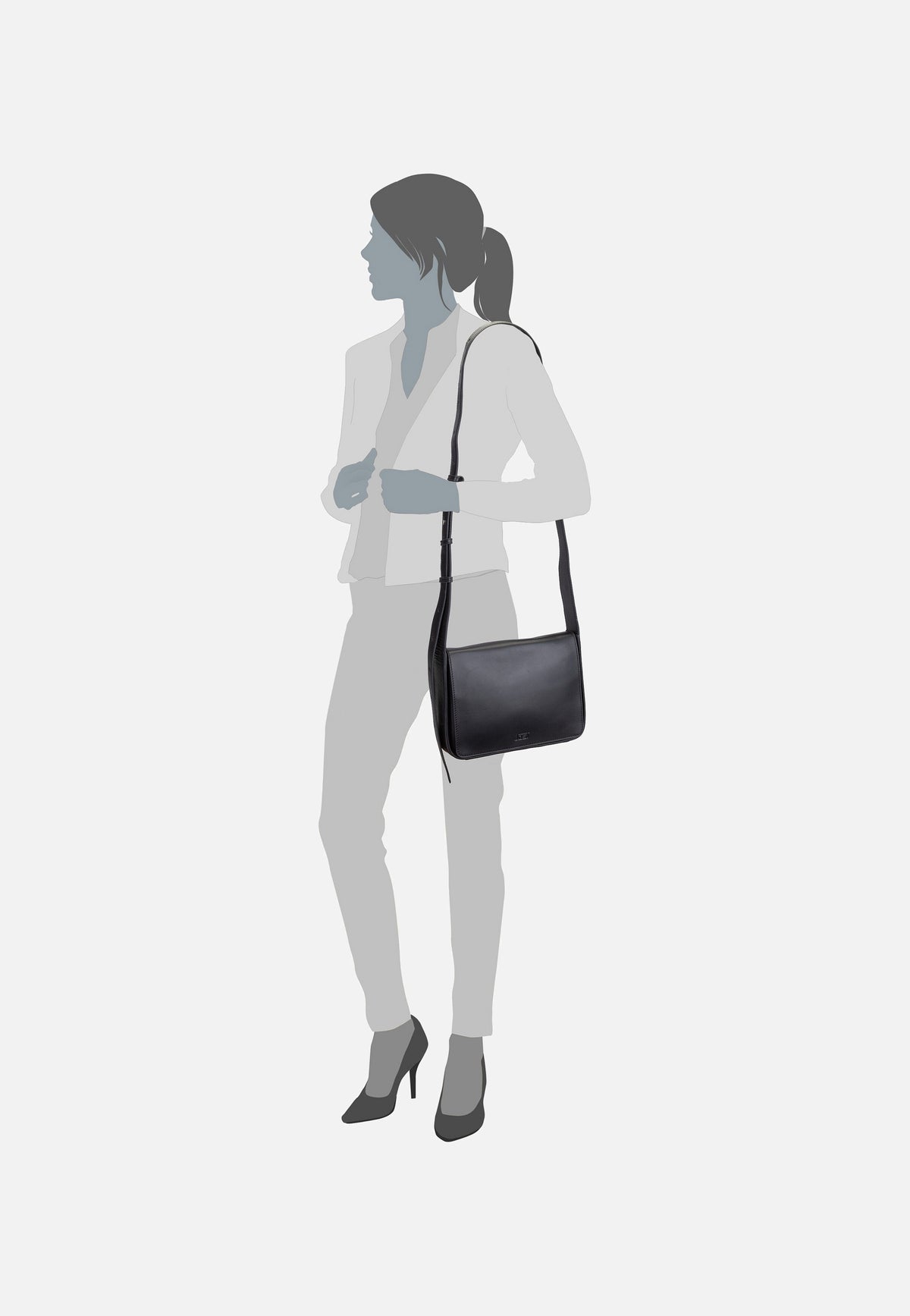 Jost Arva 4304 Schwarz Crossbody Bag