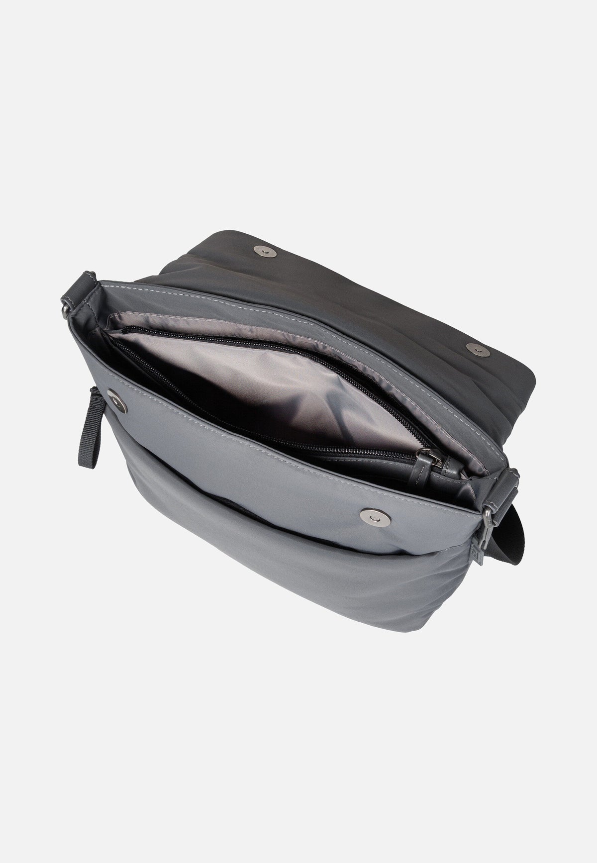 Jost Falun Flap Grey Crossbody Bag