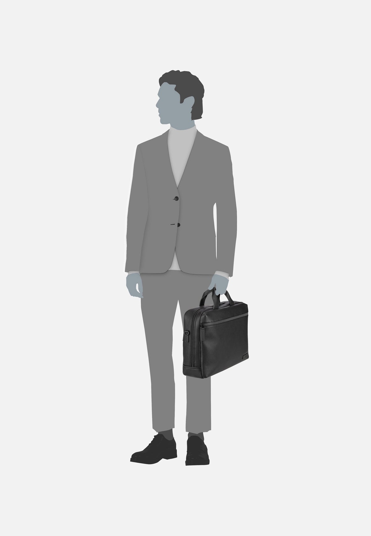 Jost Riga Business Bag 1 Comp Black Briefcase