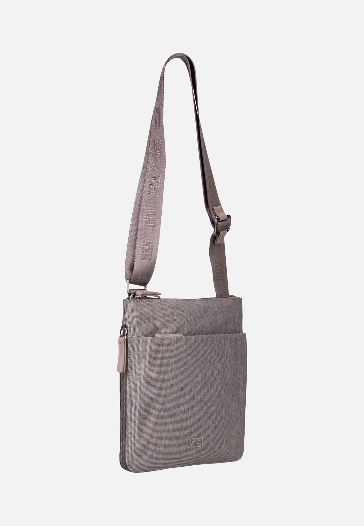 Jost Bergen Zip 1615 Stone Shoulder Bag
