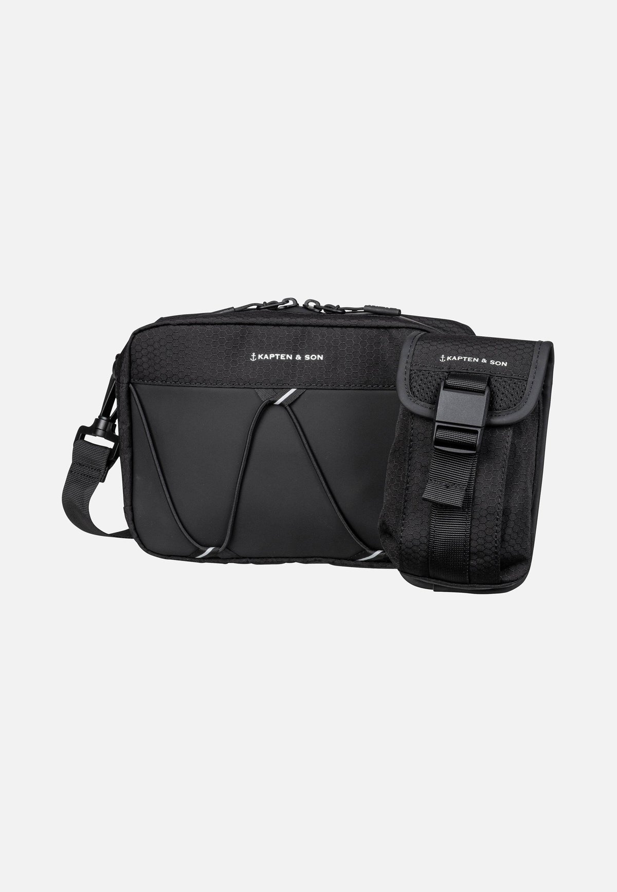 Kapten & Son Banff Chestbag All Black Borsa a tracolla