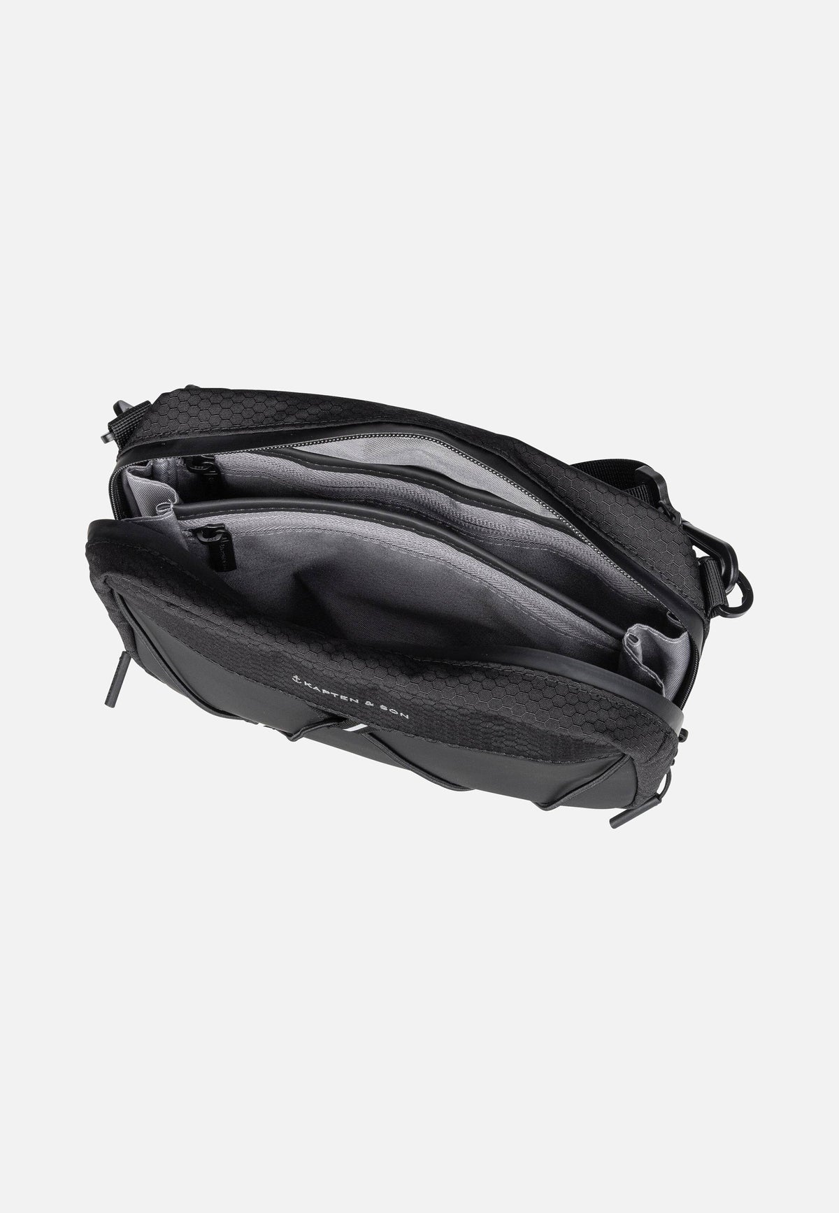 Kapten & Son Banff Chestbag All Black Borsa a tracolla