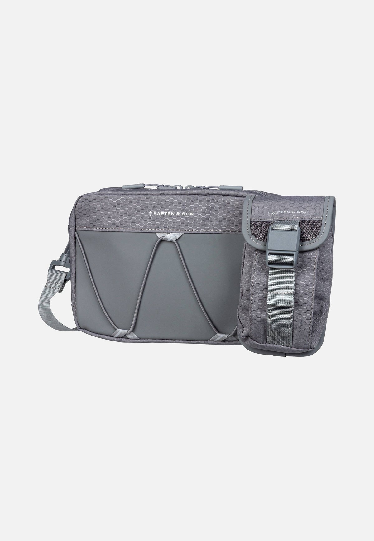 Kapten & Son Banff Chestbag Stone Grey Crossbody Bag