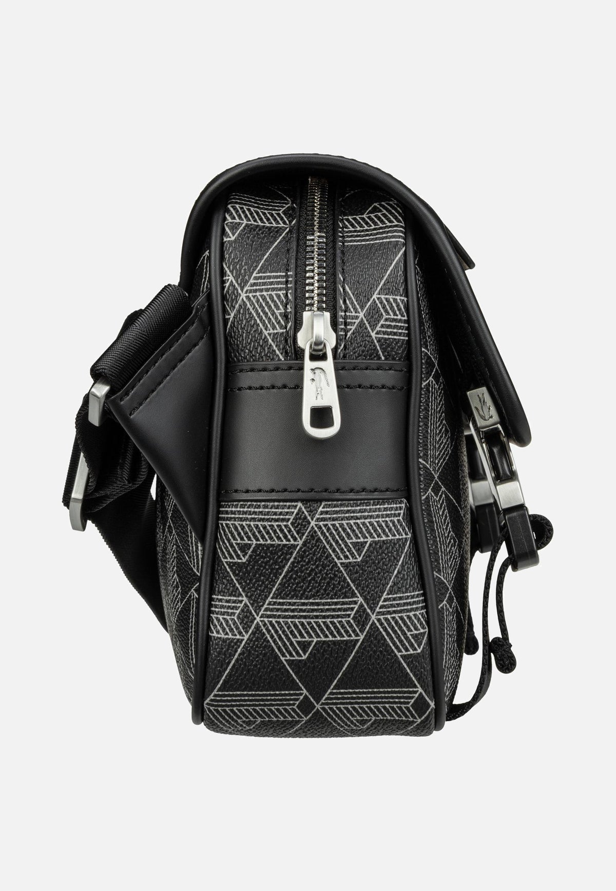 Lacoste The Blend Bag 3787 Monogramm Noir Gris Schoudertas