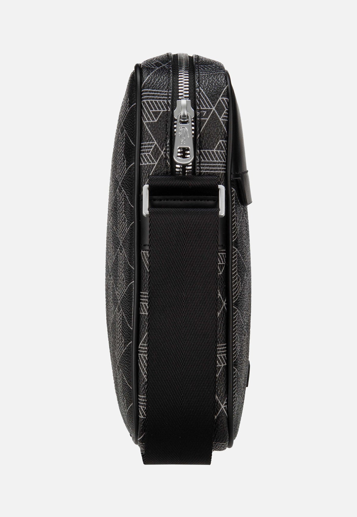 Lacoste The Blend NH4410LX Monogram Noir Gris Crossbody Bag