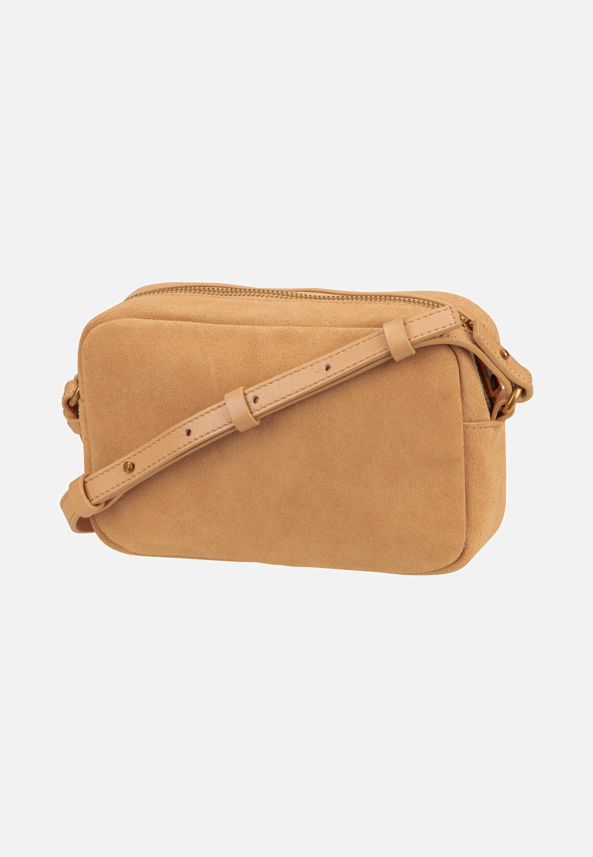 Liebeskind Berlin Ella Camera S Suede Beige Crossbody Bag