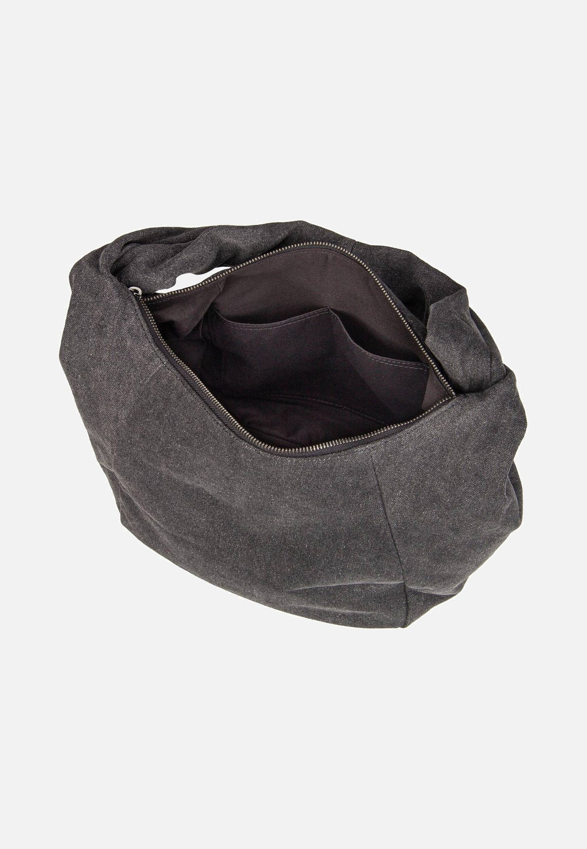 Liebeskind Berlin Ferrah M Denim Black Hobo Bag