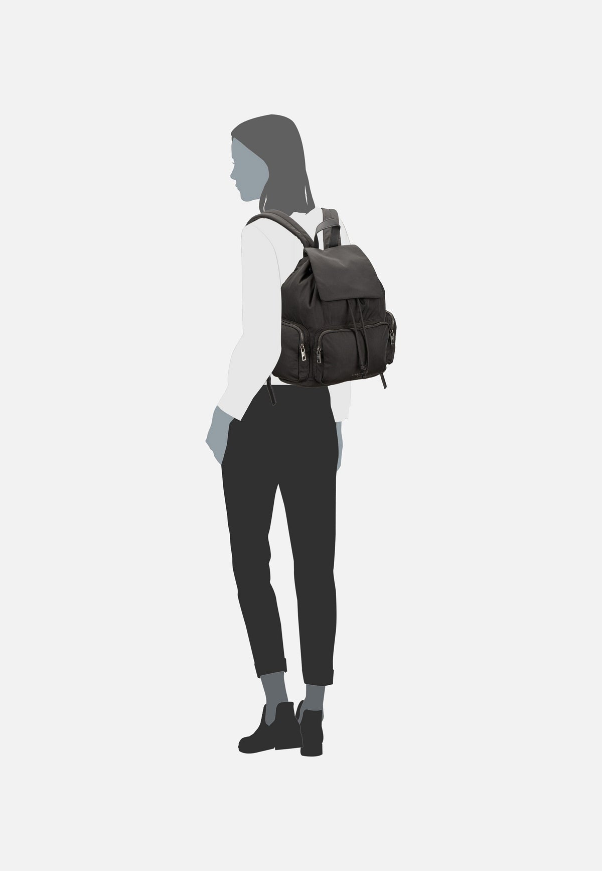Liebeskind Berlin Maia BP M Nylon Black Backpack