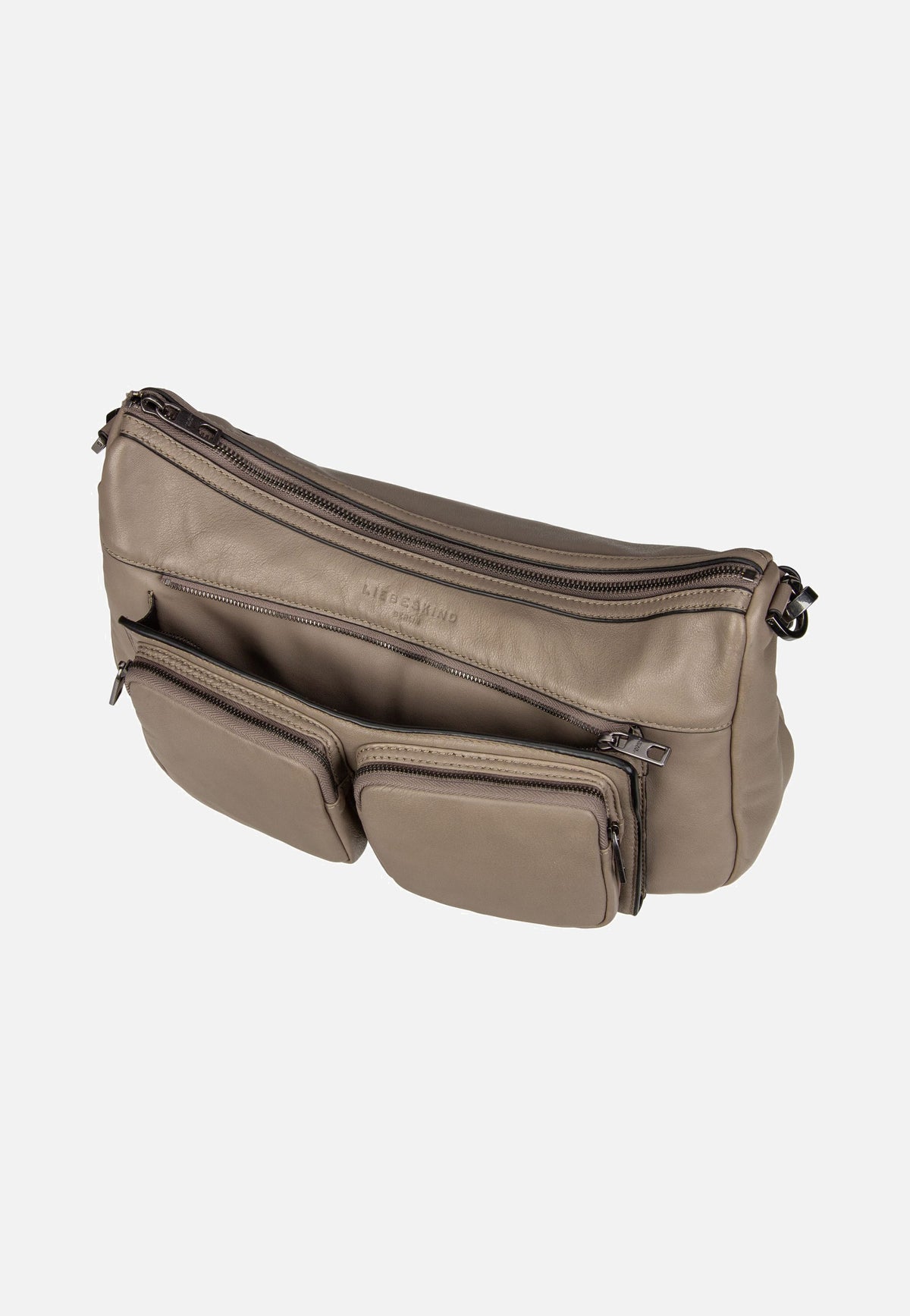 Liebeskind Berlin Maia M Sheep Natural Neutral Gray Shoulder Bag