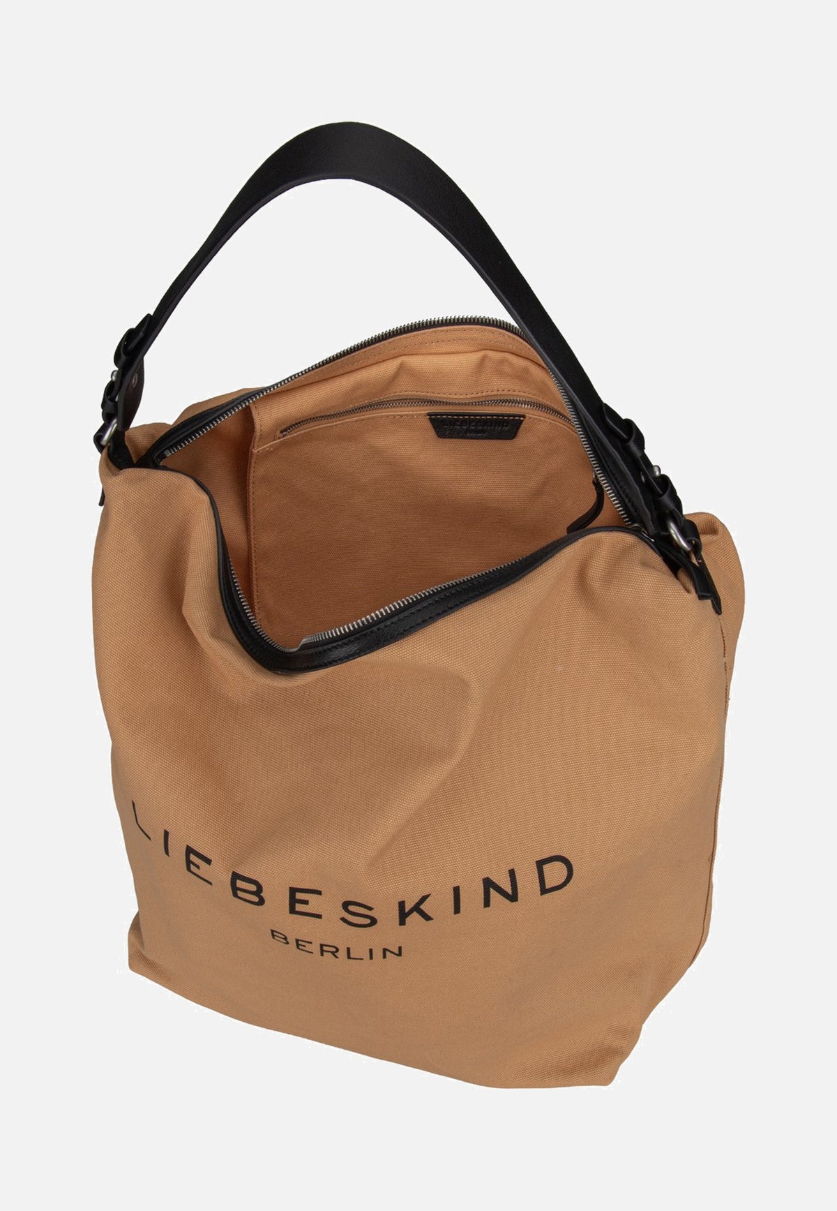 Liebeskind Berlin Clea Hobo L Canvas Light Tan Bolso Hobo