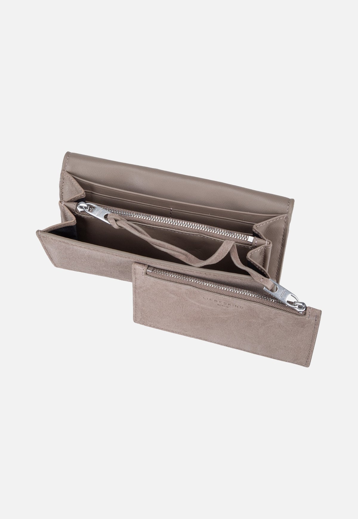Liebeskind Berlin Cora L Suede Neutral Grey Portefeuilles
