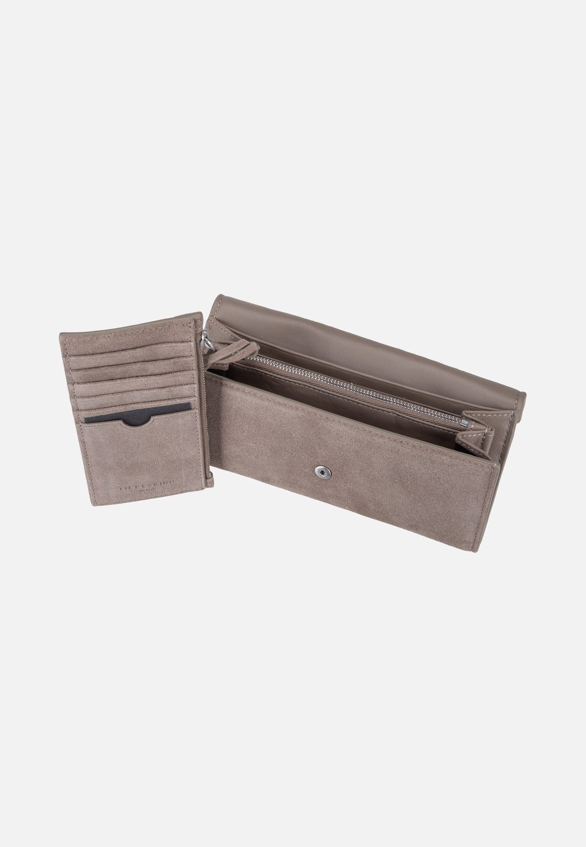 Liebeskind Berlin Cora L Suede Neutral Grey Portefeuilles