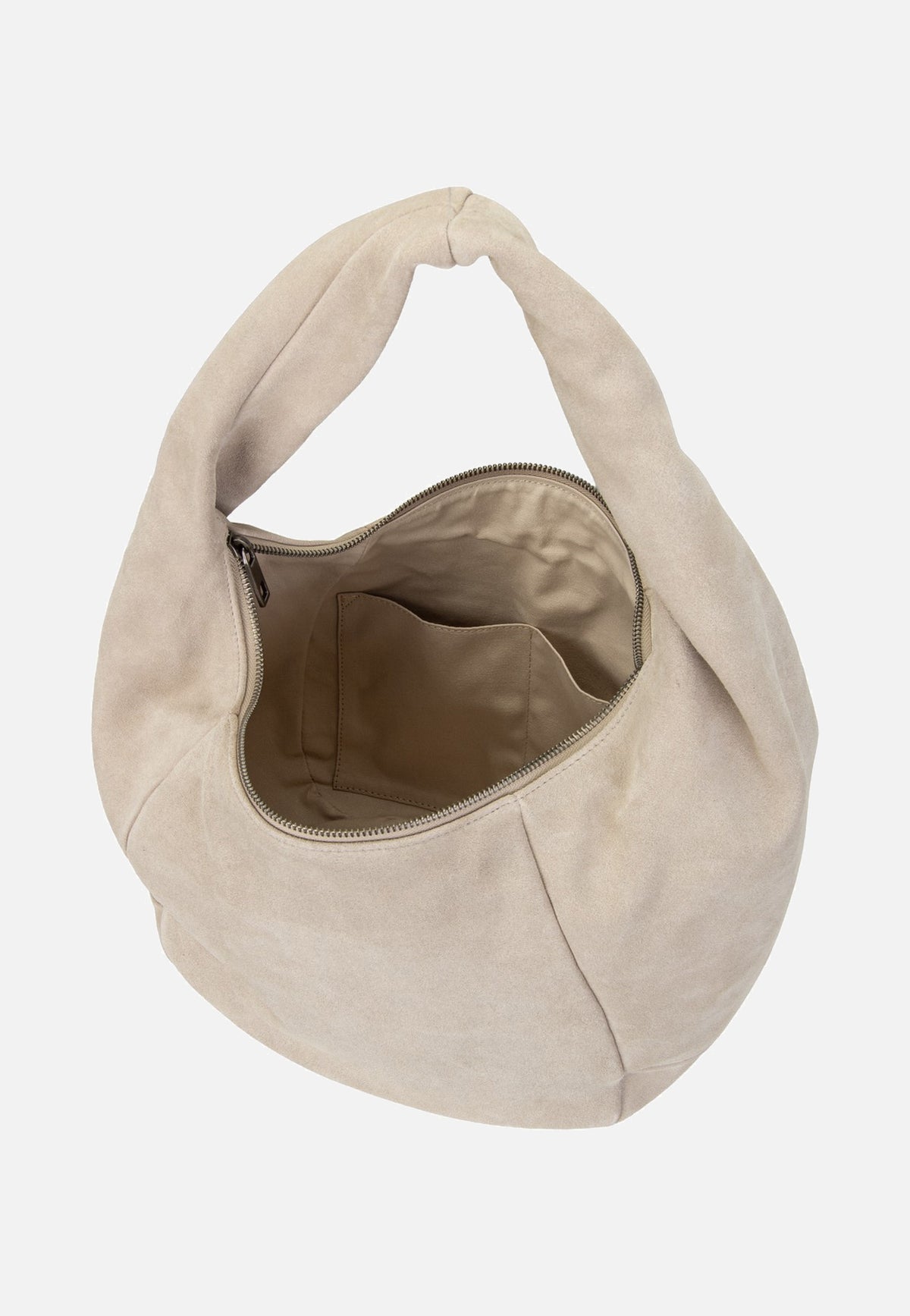 Liebeskind Berlin Farrah II Hobo M Hydro Suede Beige Bolso Hobo