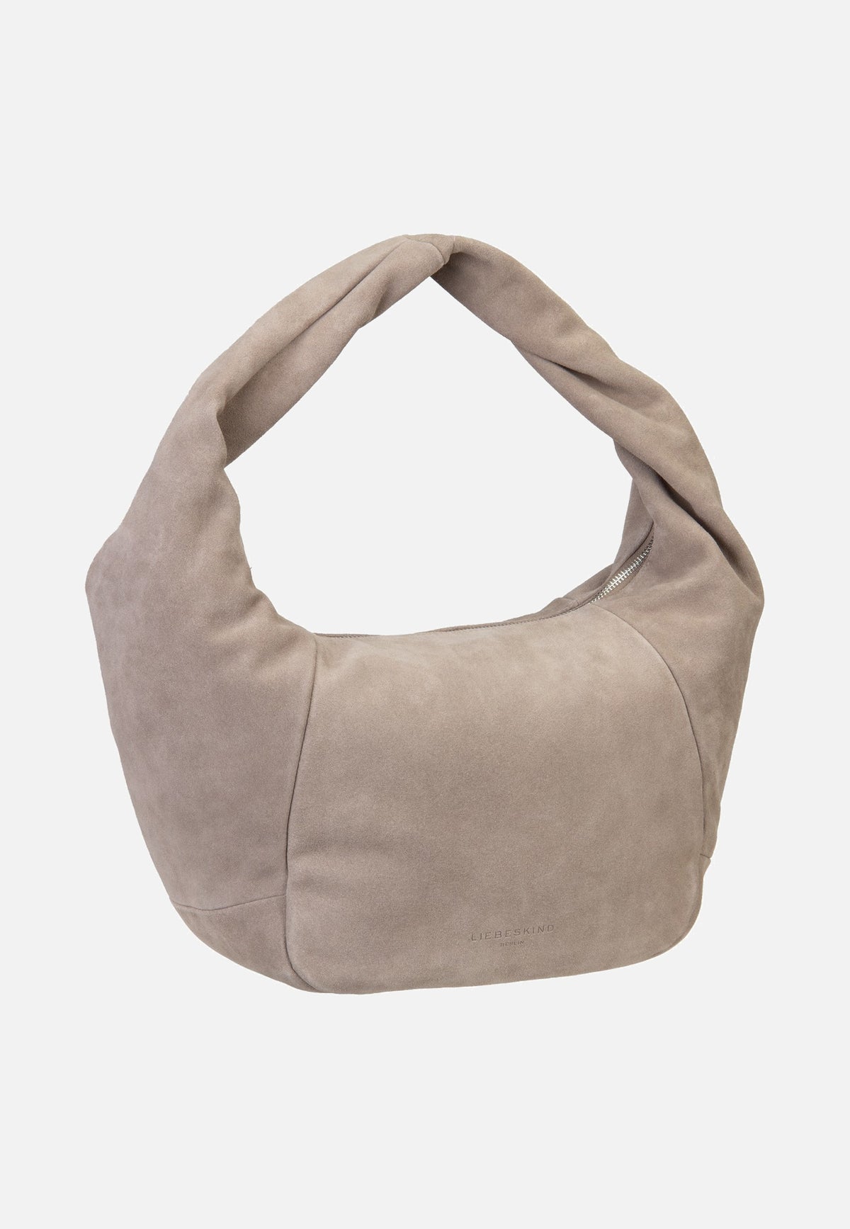 Liebeskind Berlin Farrah II Hobo M Hydro Suede Neutral Grey Borsa Hobo