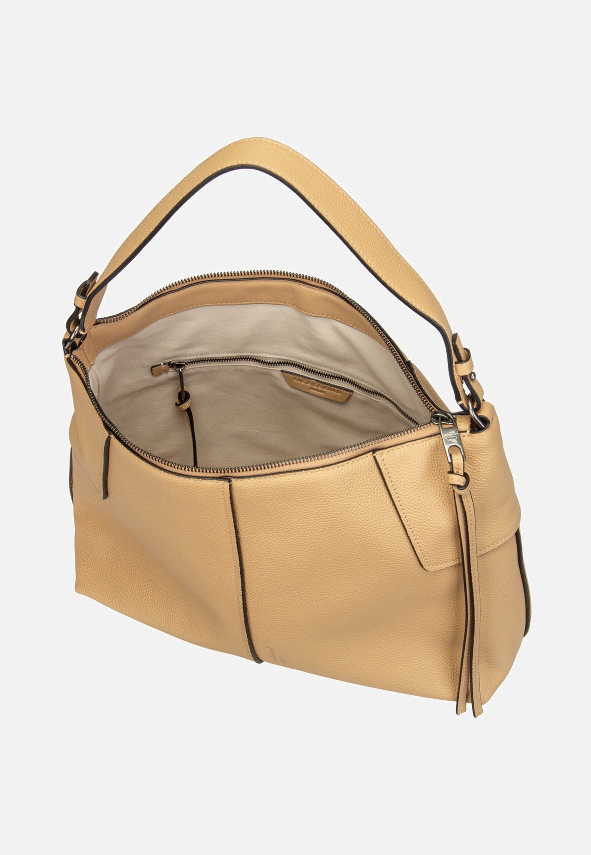 Liebeskind Berlin Mila Hobo M Small Pebble Light Tan Bolso Hobo