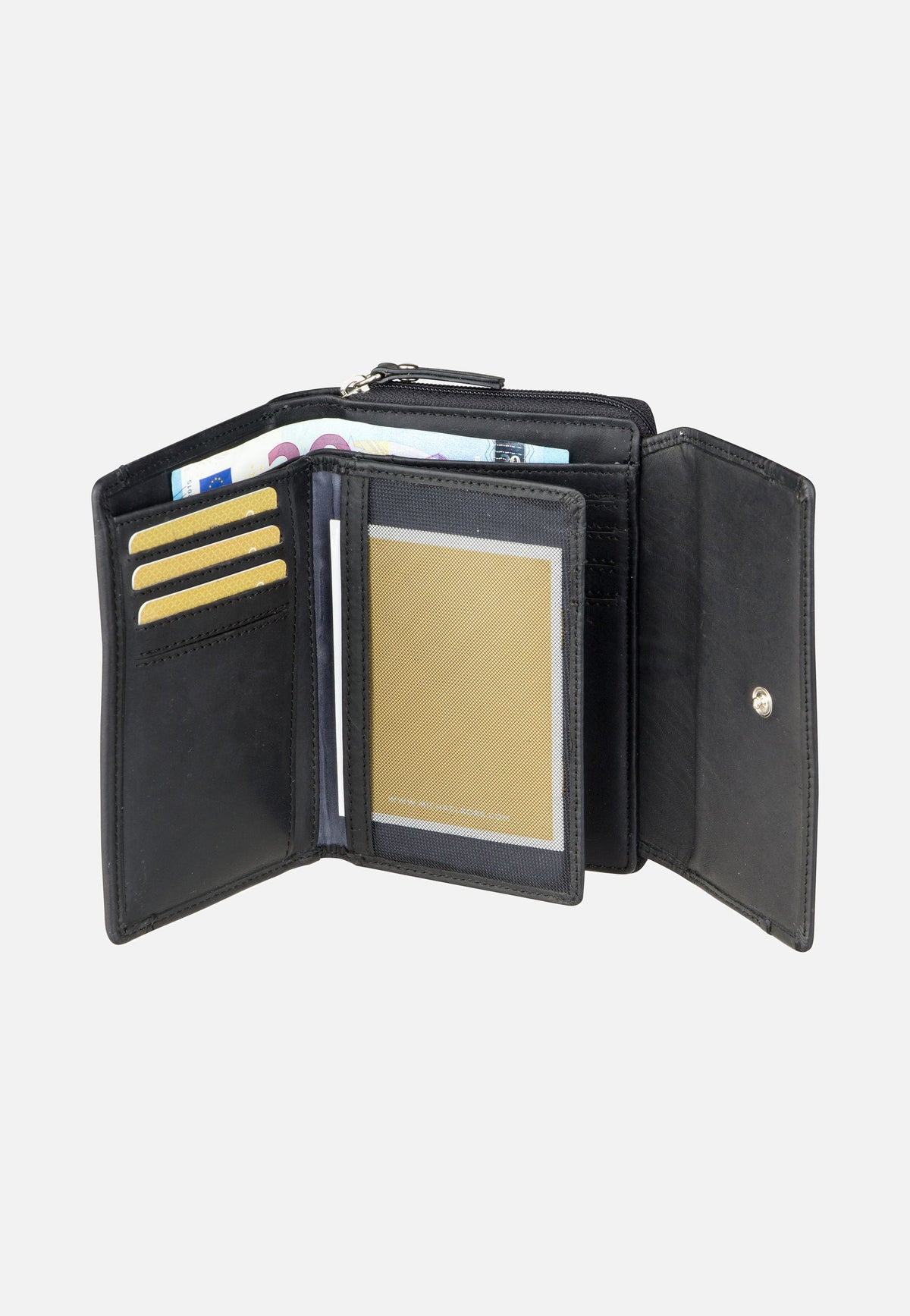 Maître Birkenfeld Diethilde Purse MH14FZ Black Wallet