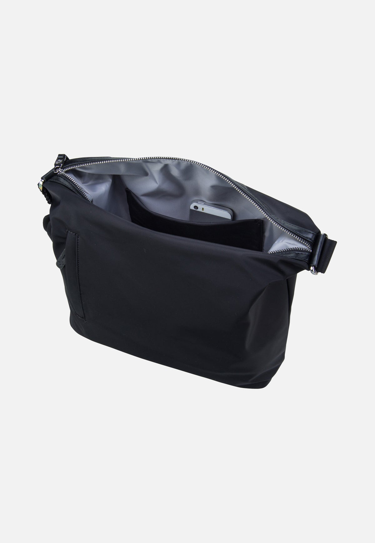 Mandarina Duck Hunter Medium Hobo VCT05 Black Pouch Bag