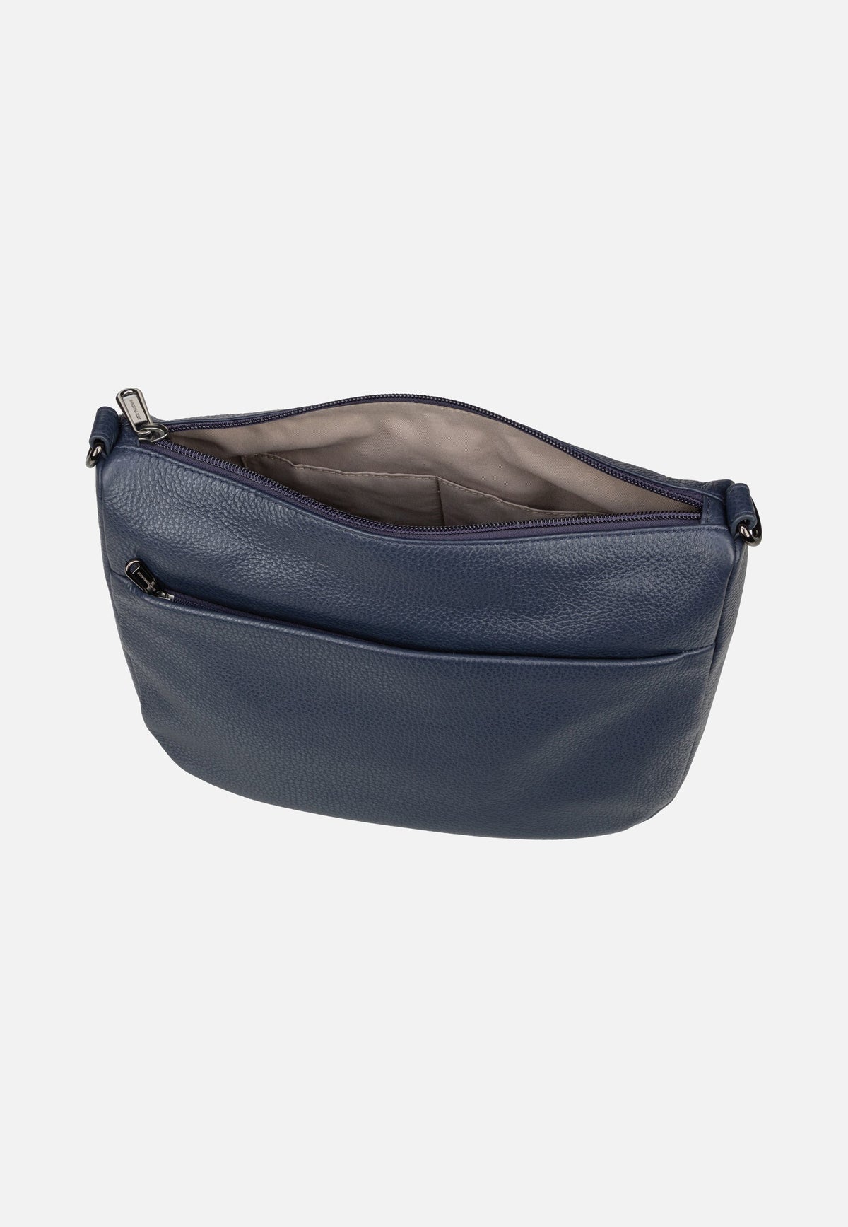 Mandarina Duck Mellow Leather Hobo FZT79 Dress Blue Pouch Bag